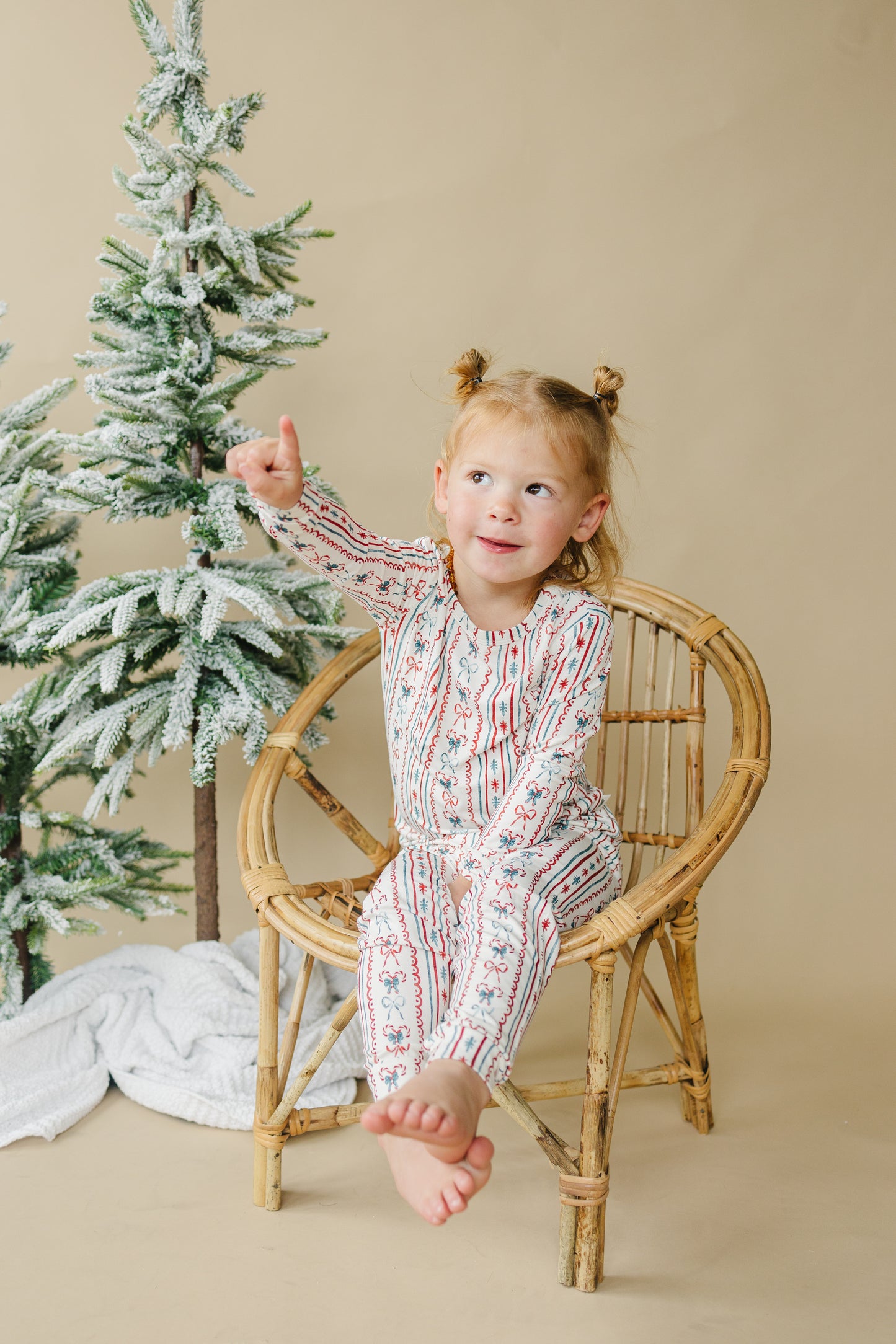 Candy Cane Lane – 2-teiliger Bambus-Pyjama