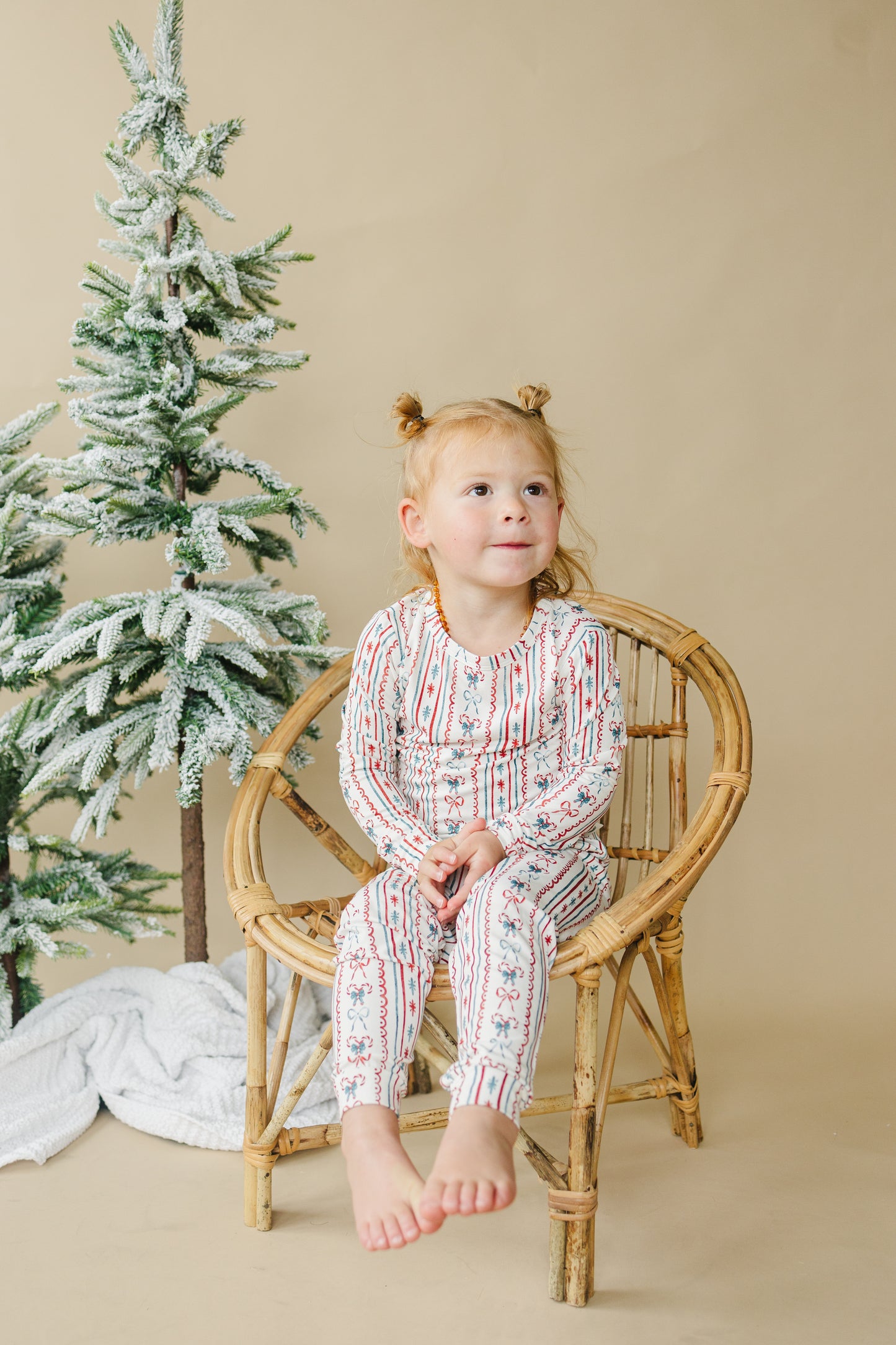 Candy Cane Lane – 2-teiliger Bambus-Pyjama