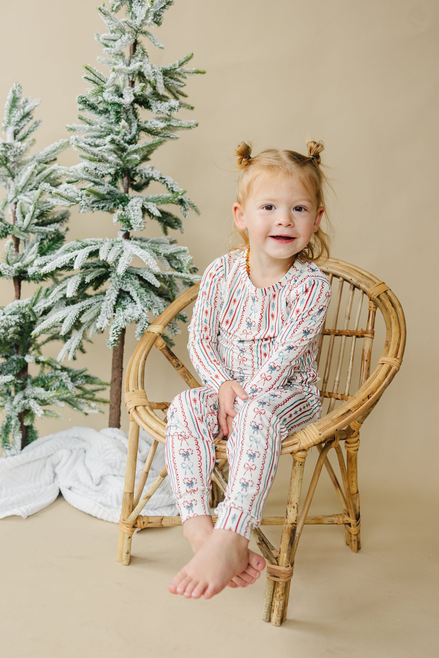 Candy Cane Lane – 2-teiliger Bambus-Pyjama