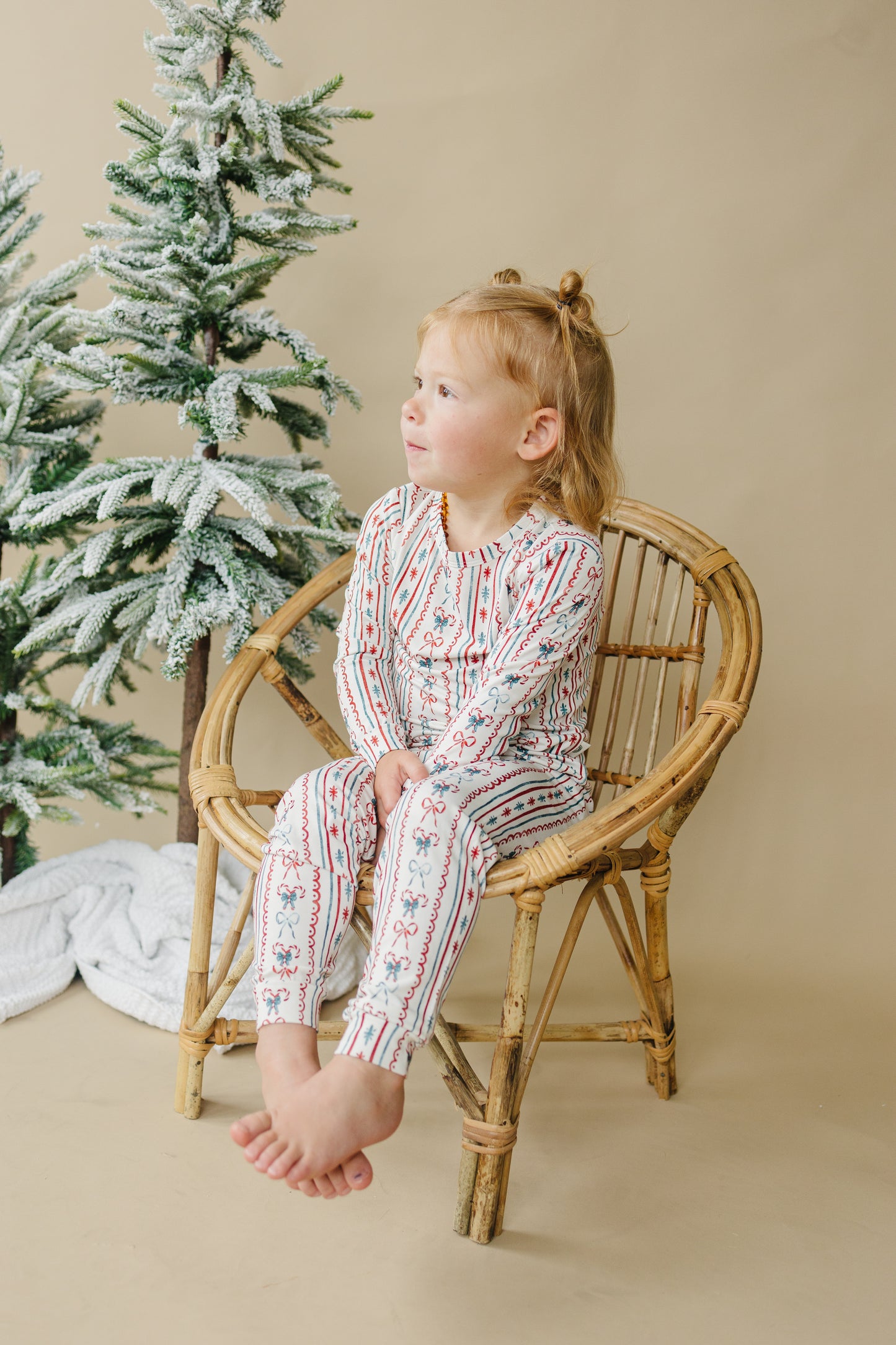 Candy Cane Lane – 2-teiliger Bambus-Pyjama