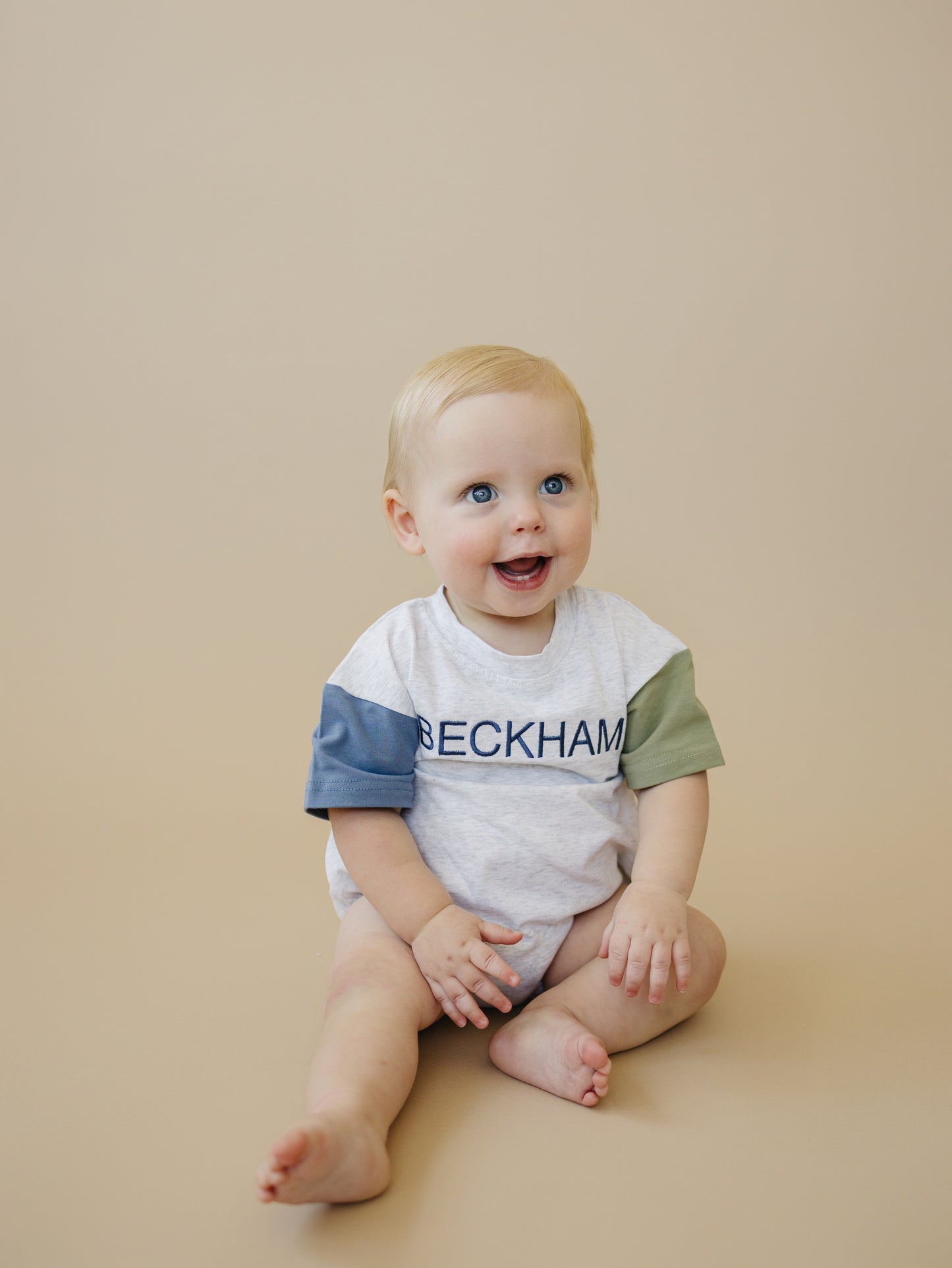 Blank Organic Cotton Colorblock T-Shirt Romper