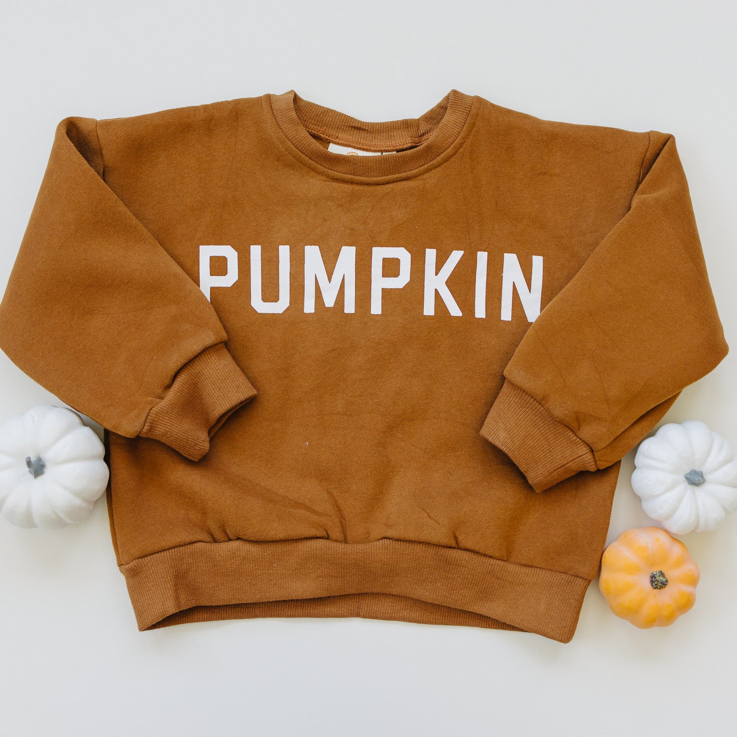Sweatshirt mit Rundhalsausschnitt „Kürbis“