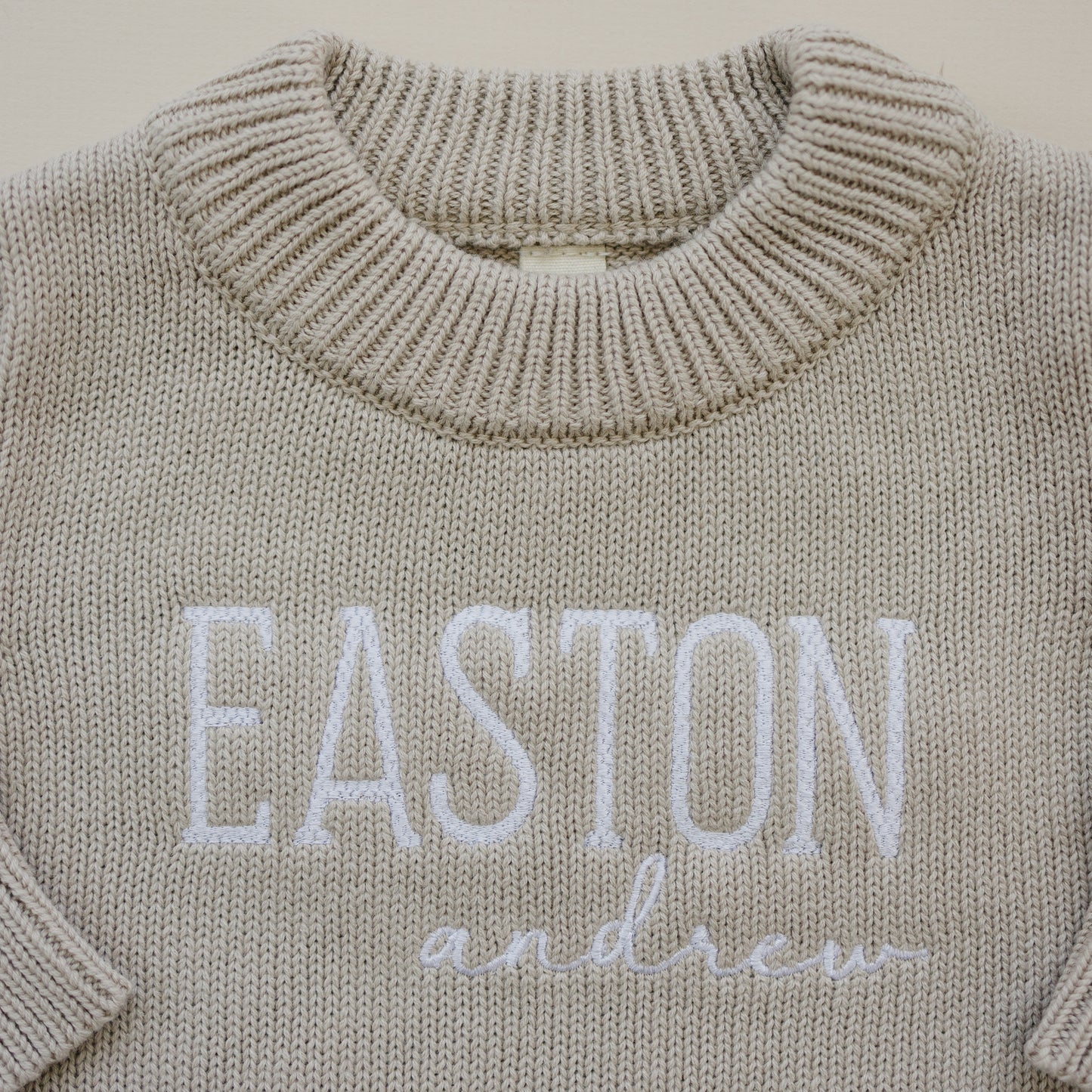 Custom Embroidered Knit Sweater Romper