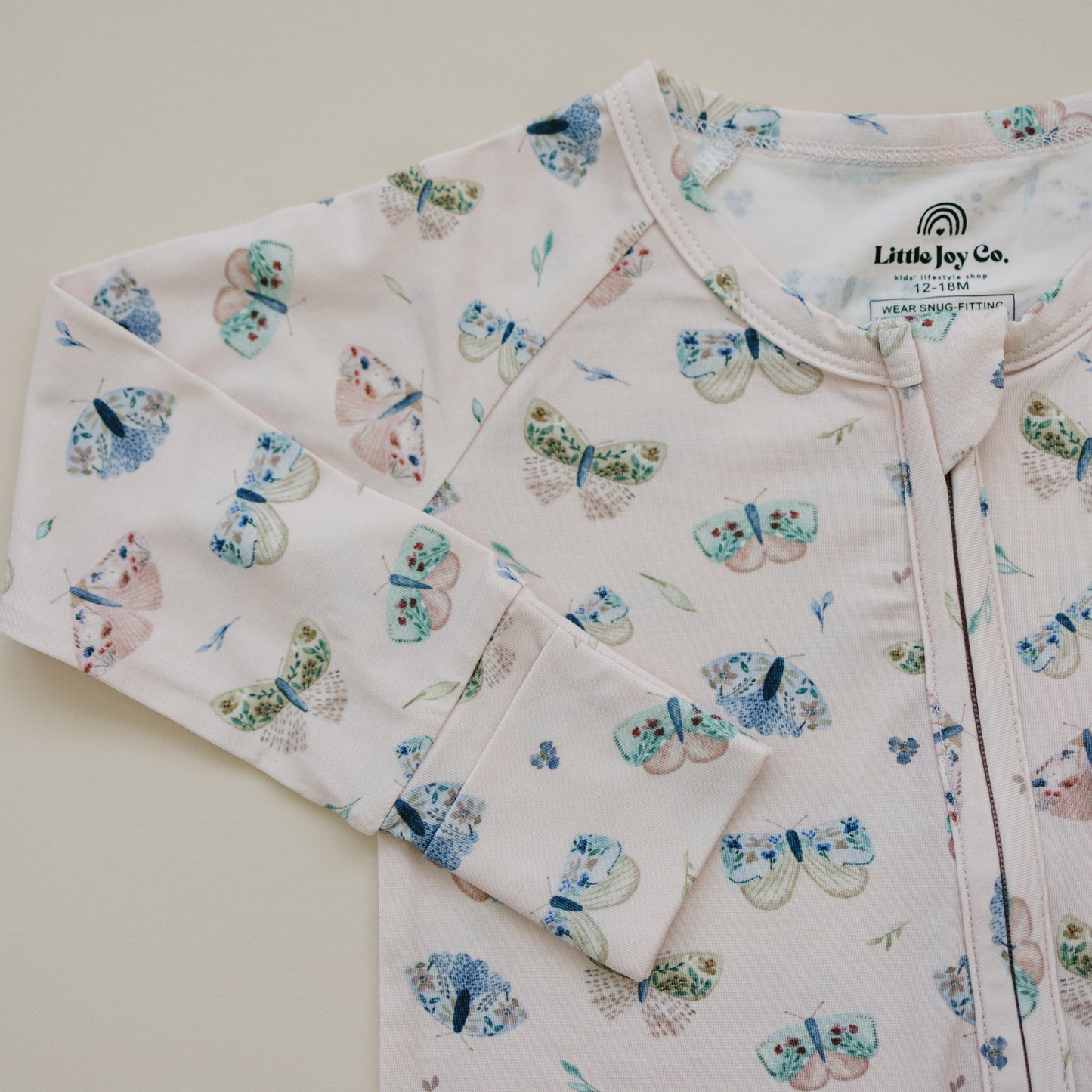 Luna Moths Bamboo Zippy Romper