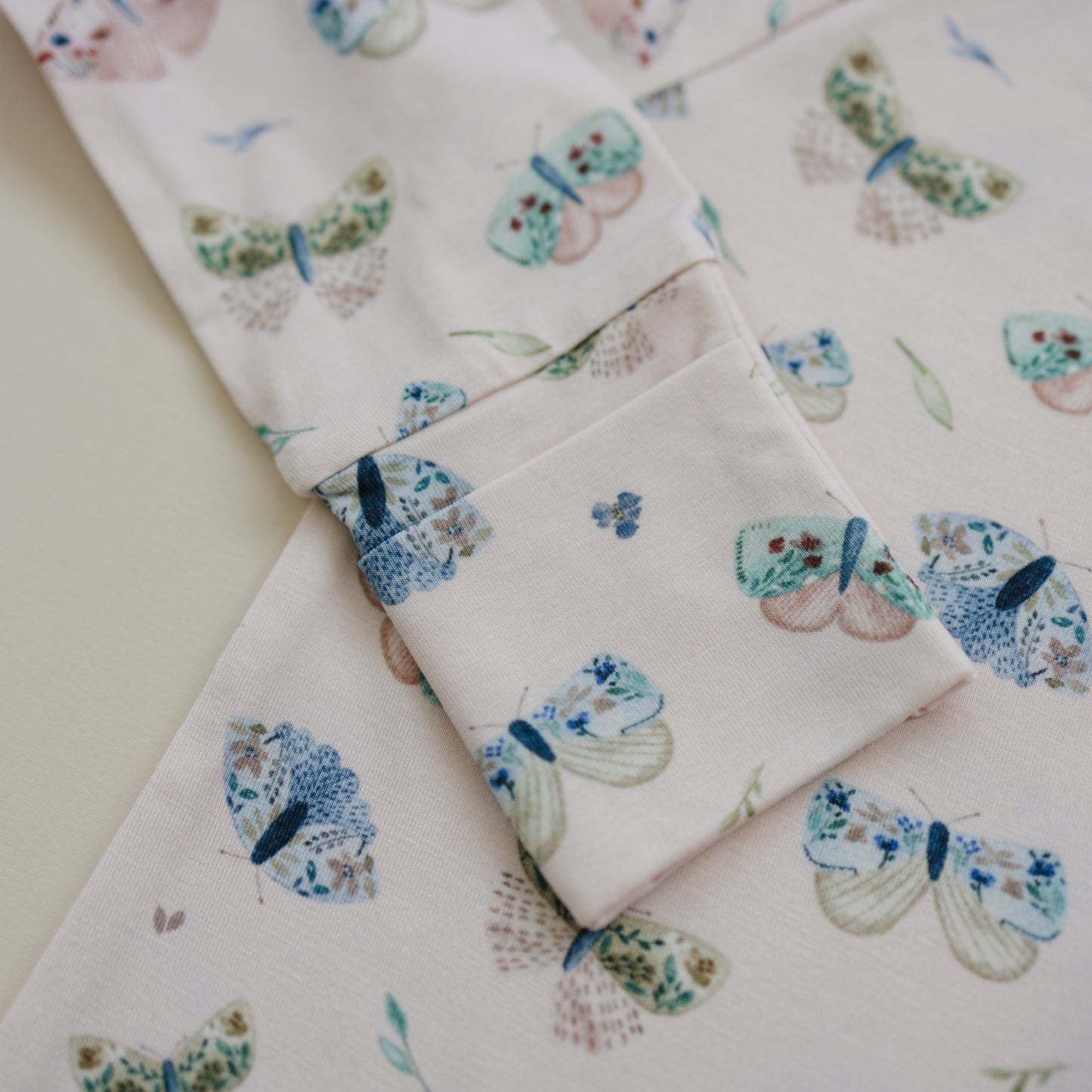 Luna Moths Bamboo Zippy Romper