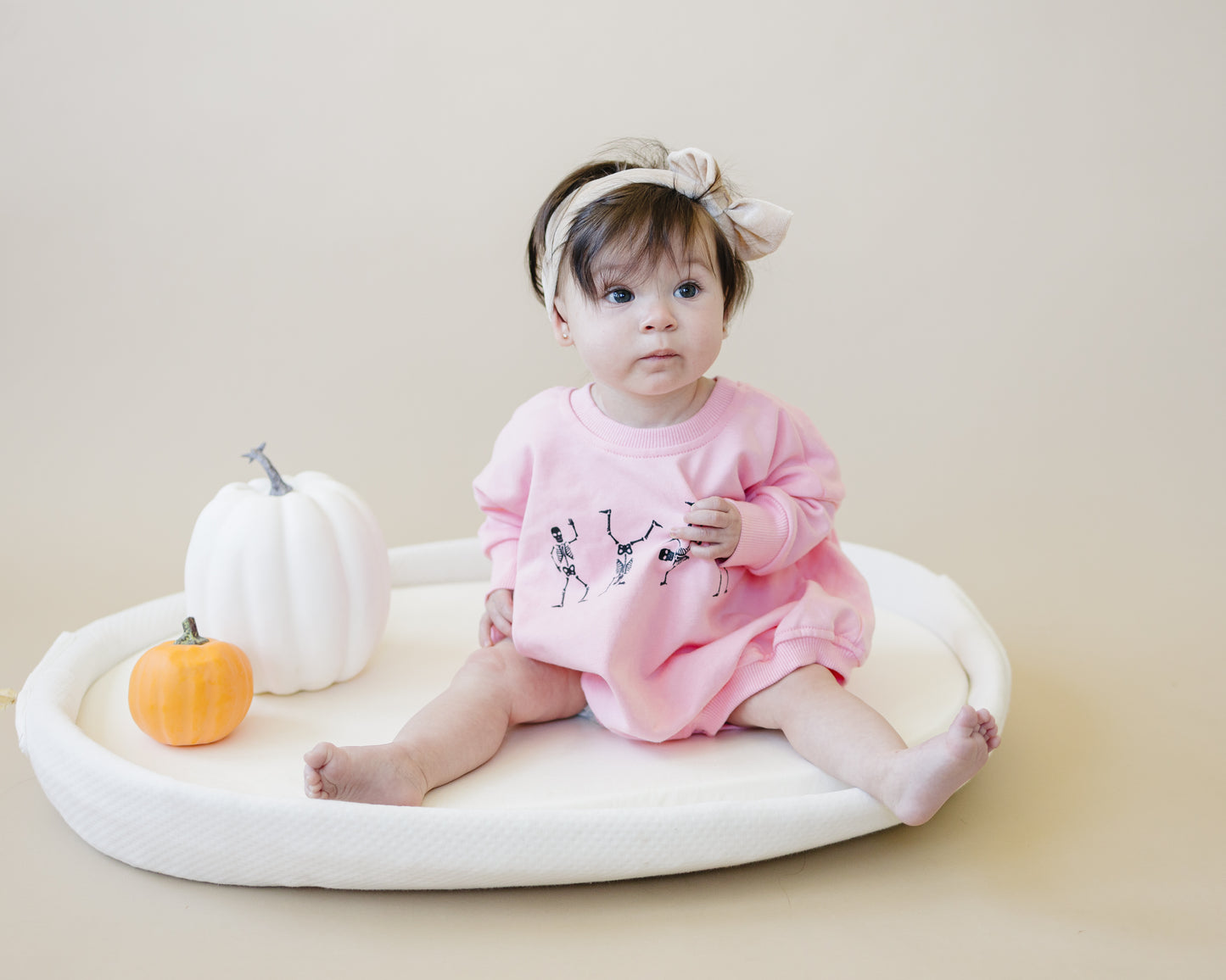 Tanzende Skelette Sweatshirt-Strampler - Rosa