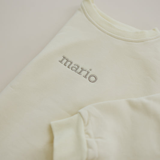 Custom Embroidered Sweatshirt Romper or Crewneck