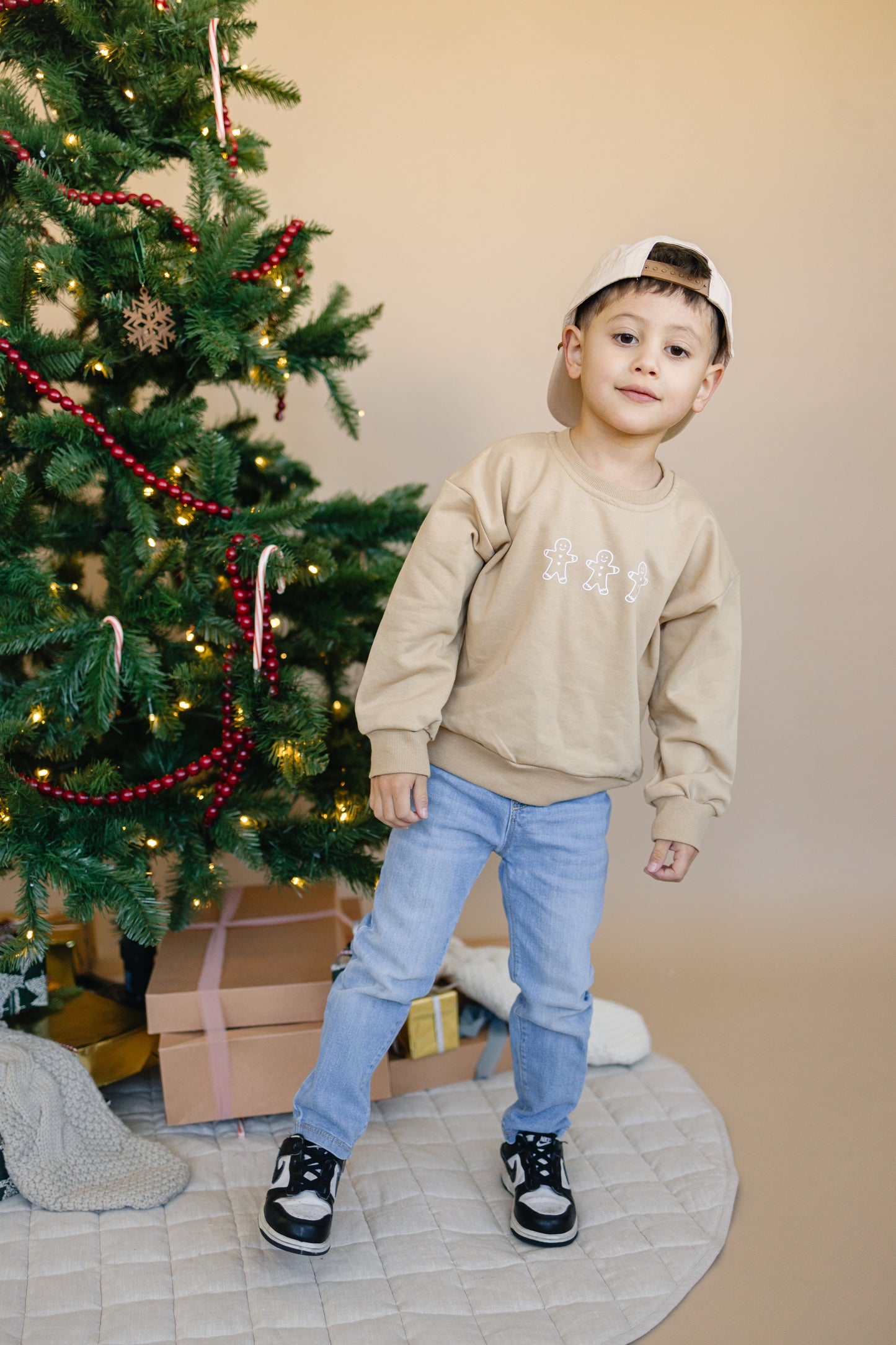 Lebkuchen-Weihnachts-Sweatshirt mit Rundhalsausschnitt
