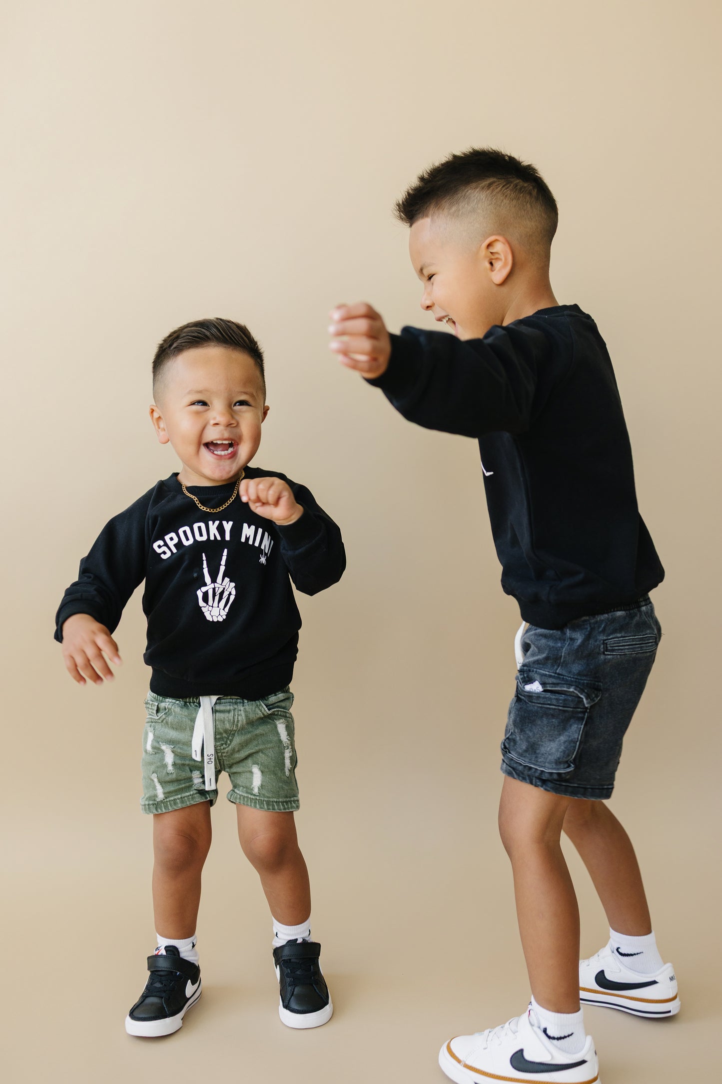 Spooky Mini Organic Cotton Crewneck Sweatshirt
