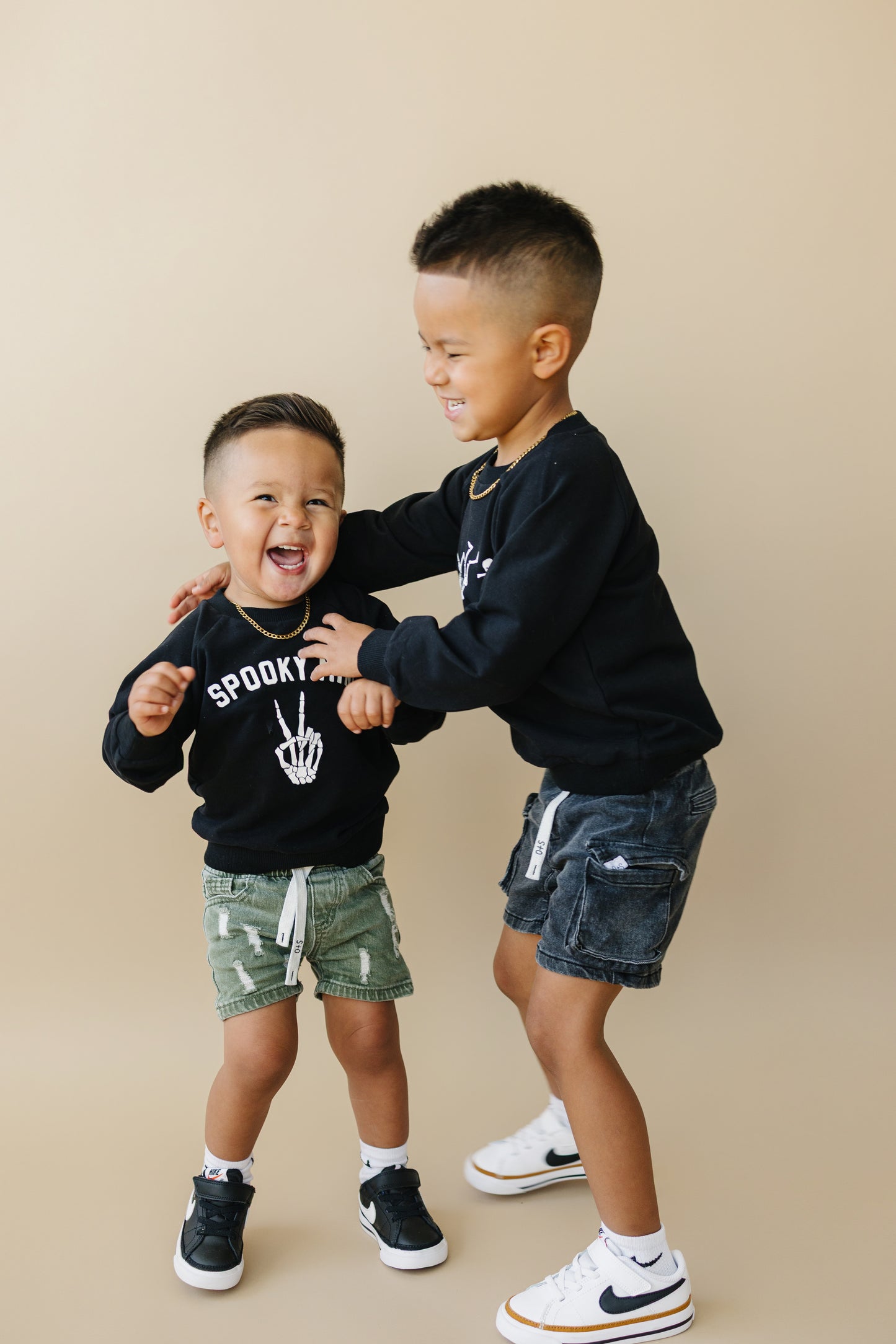 Spooky Mini Organic Cotton Crewneck Sweatshirt