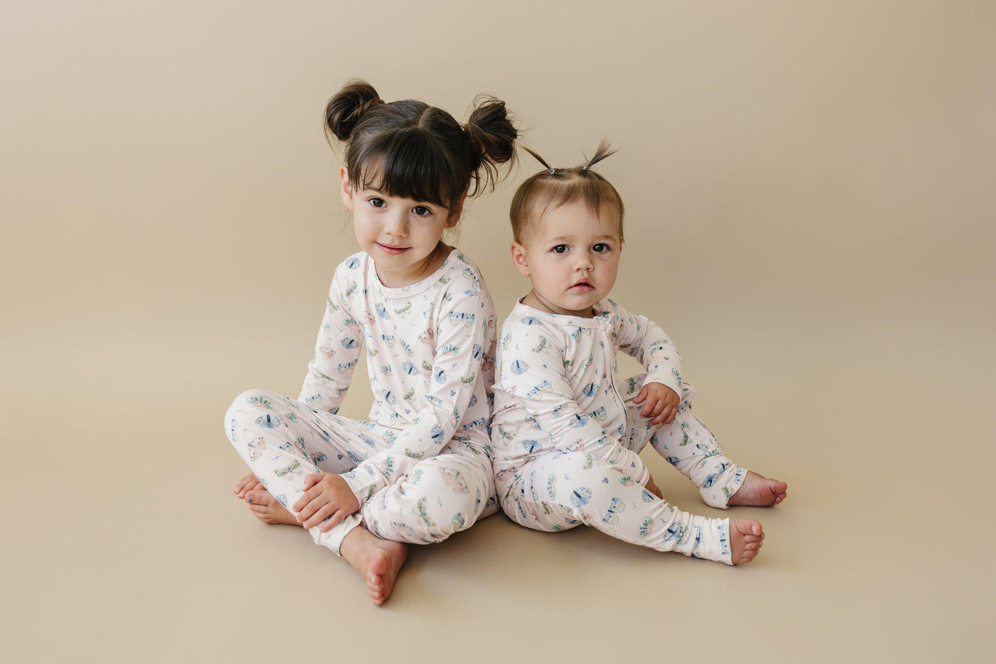 Luna Moths Bamboo Zippy Romper