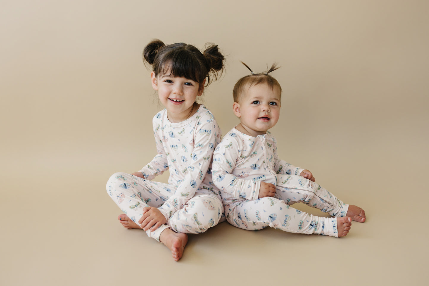 Luna Moths Bamboo Zippy Romper