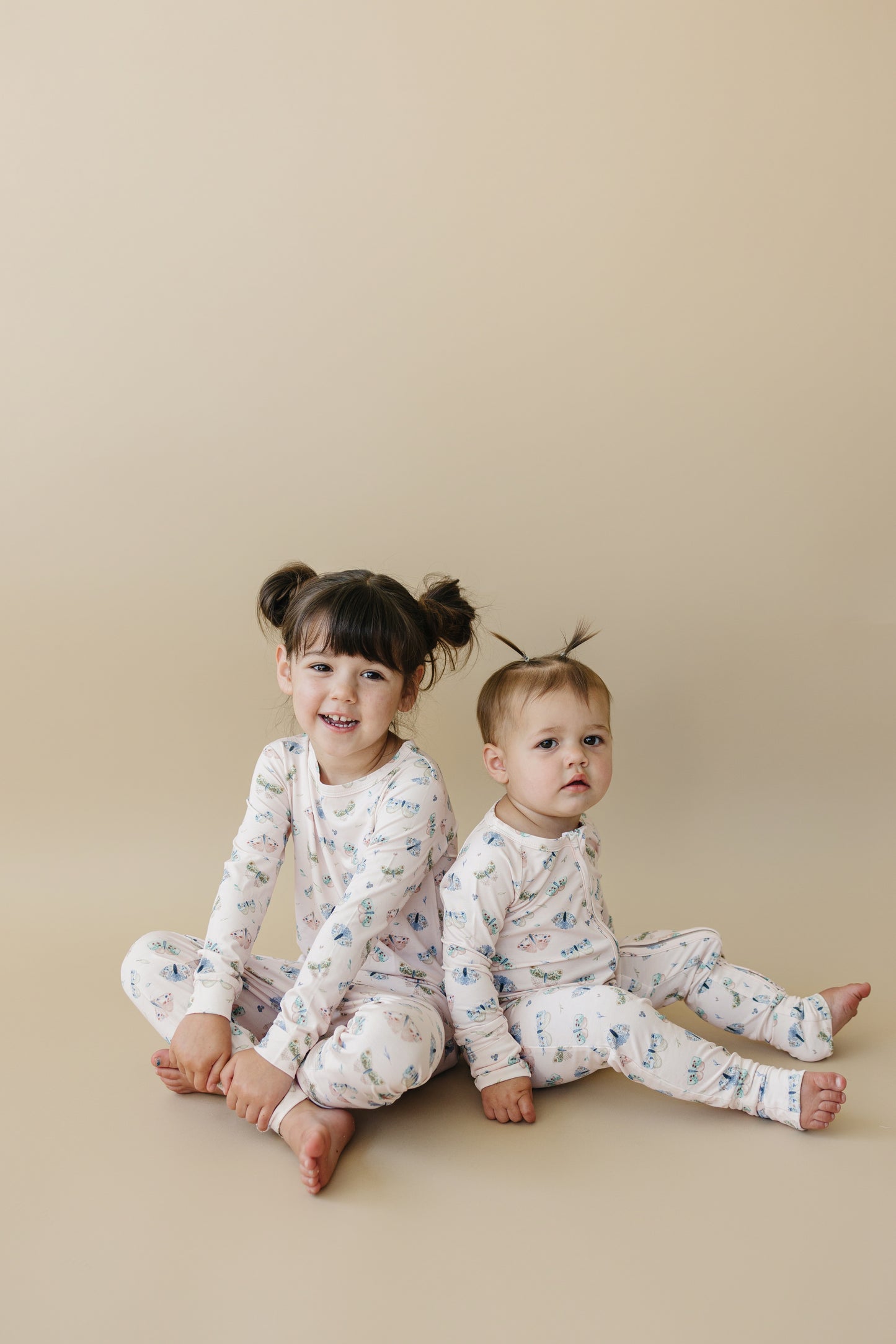 Luna Moths Bamboo Zippy Romper