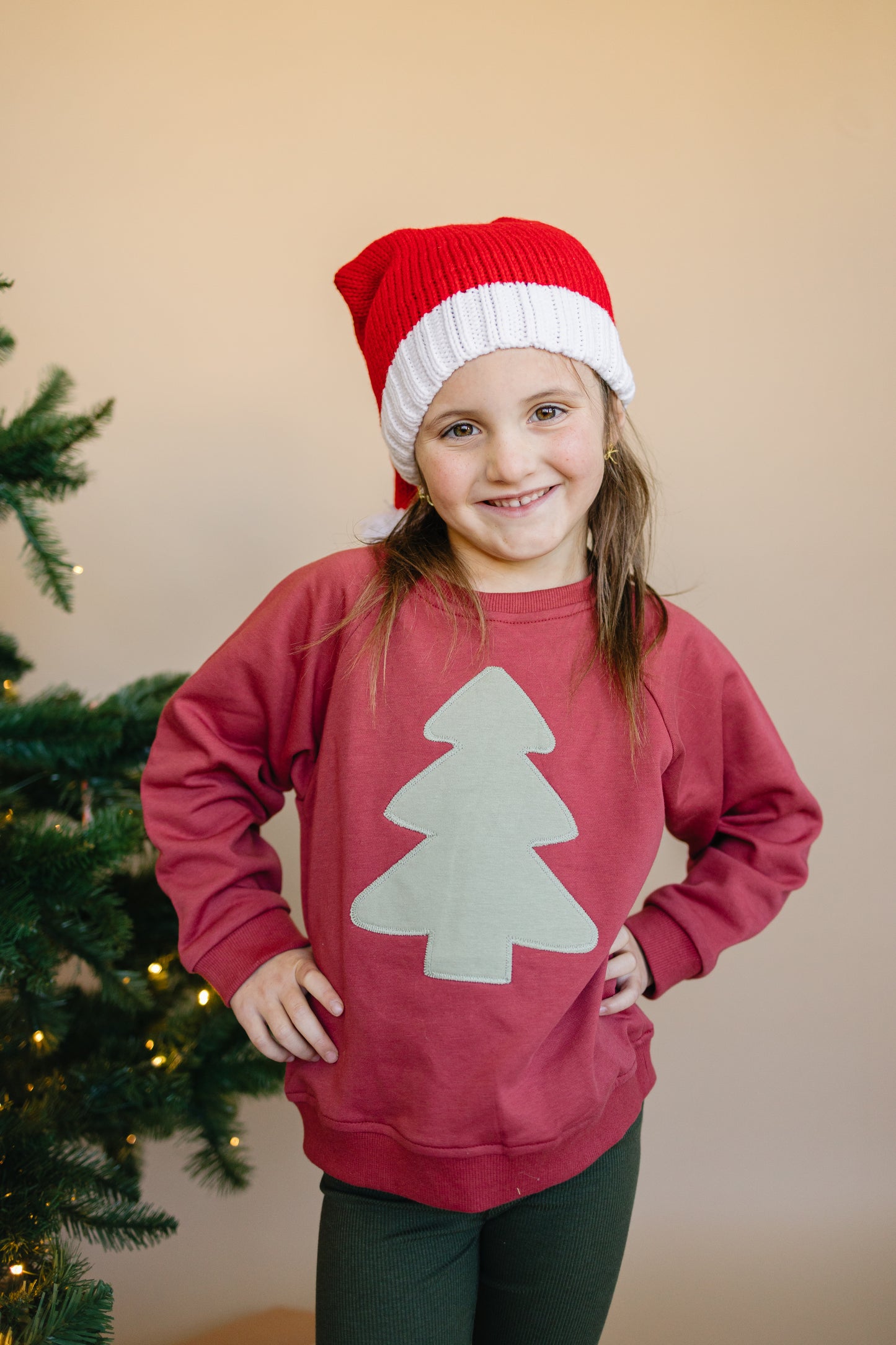 Christmas Tree Patch Sweatshirt