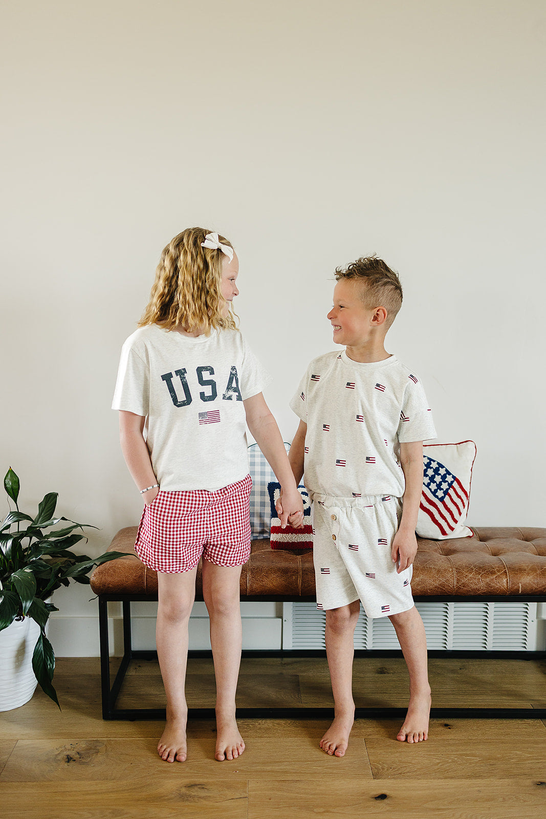 Flag Button Short Set