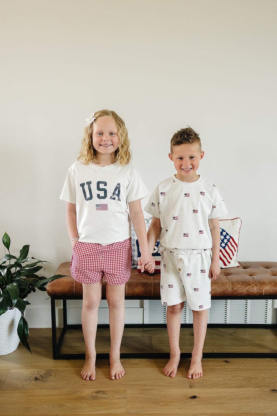 Flag Button Short Set