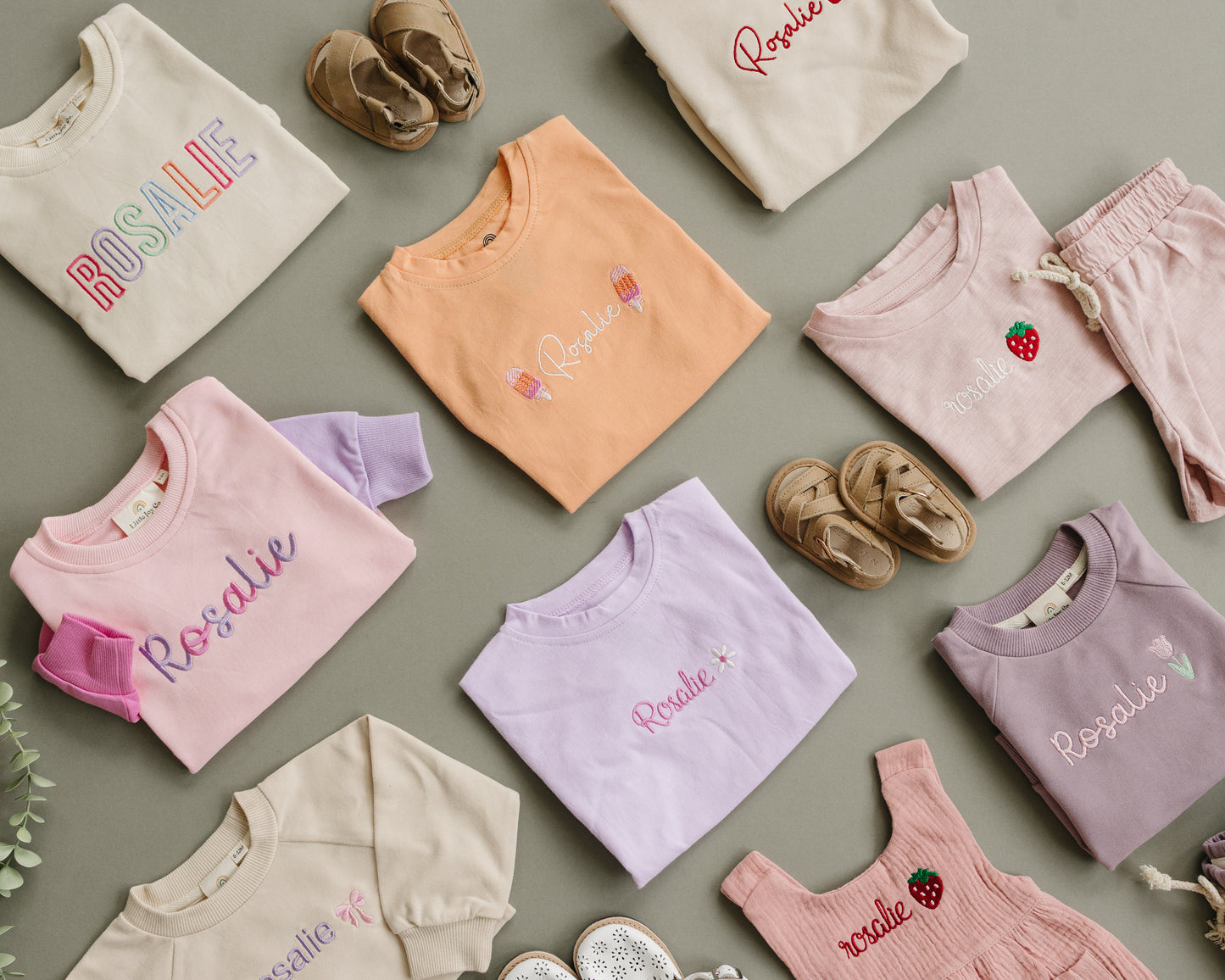 Custom Embroidered Colorblock Sweatshirt Romper