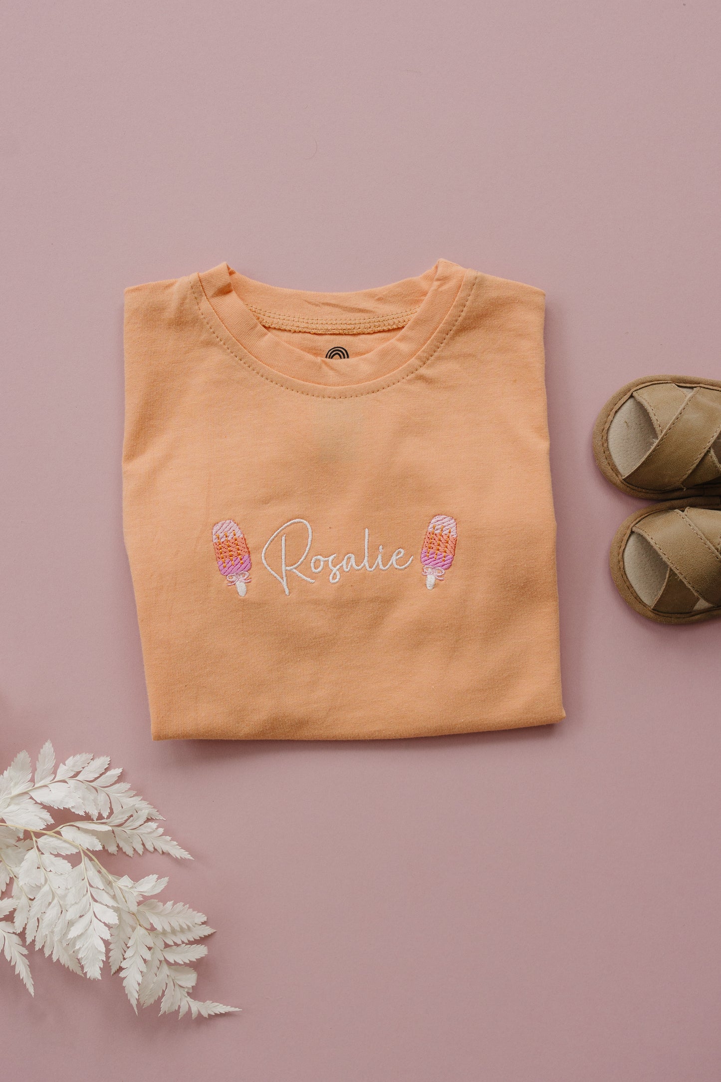 Custom Embroidered T-Shirt Romper - more colors