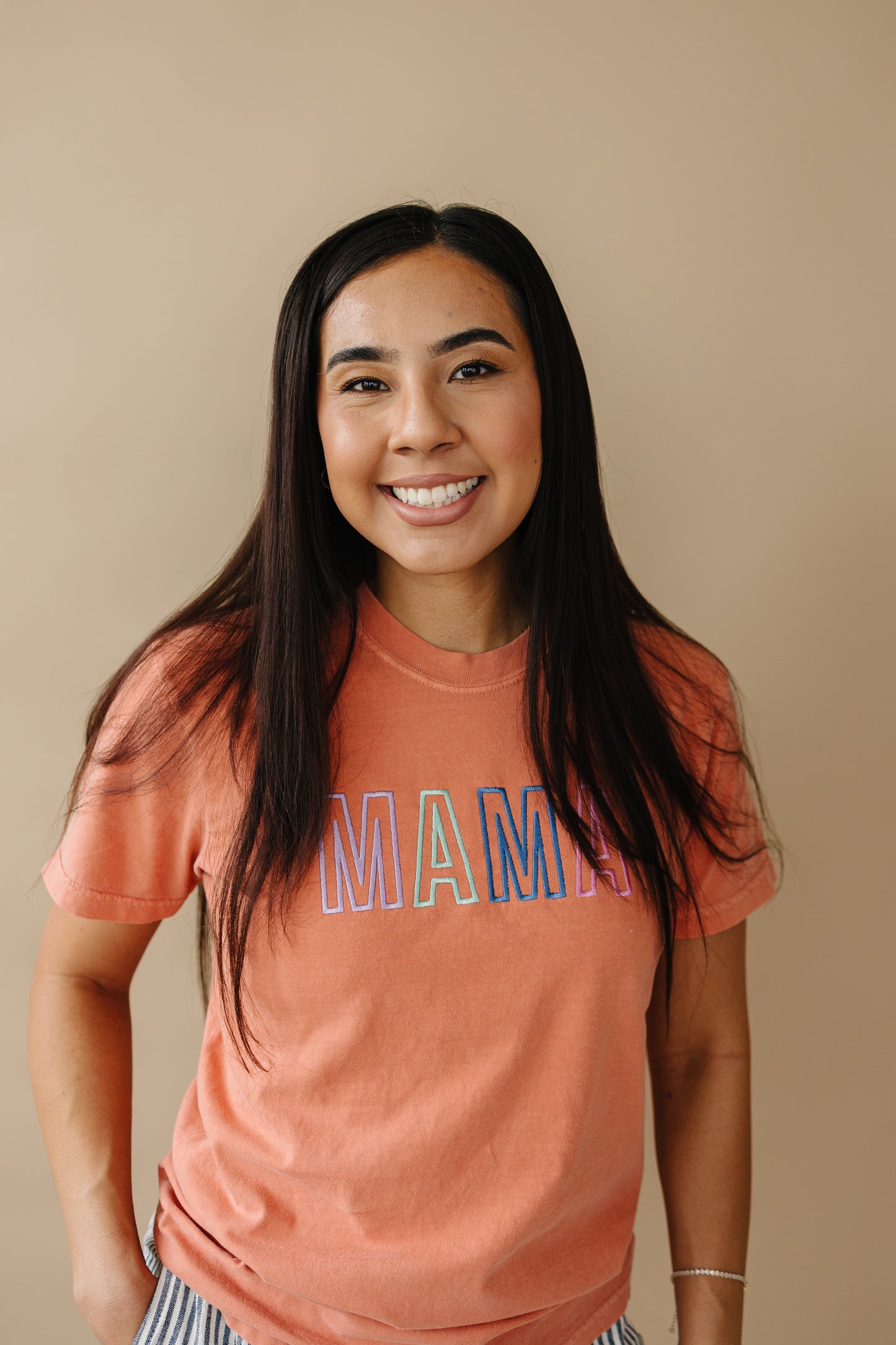 Custom Embroidered Adult Comfort Colors Sweatshirt - Mama or Mother's Day Designs
