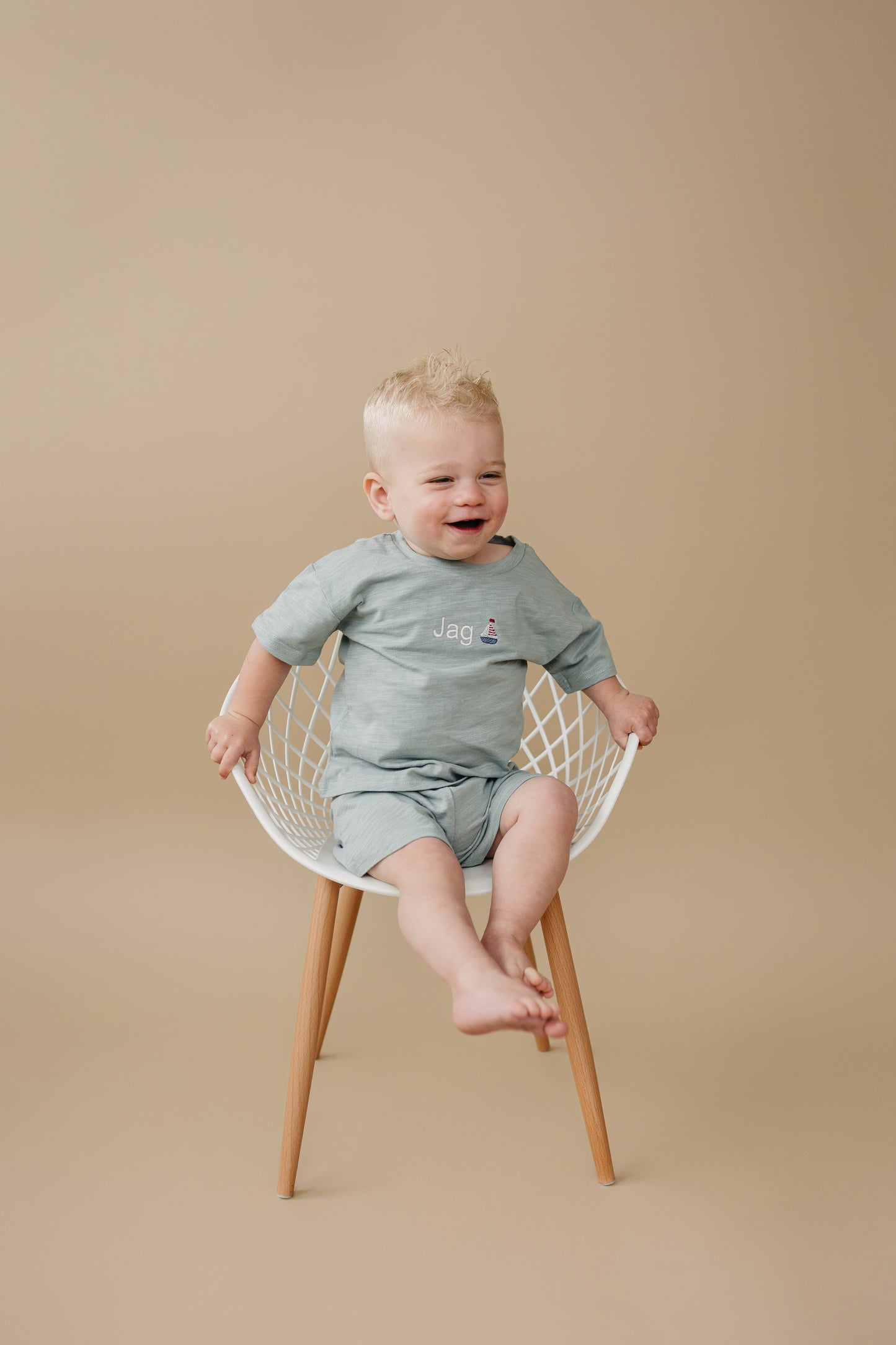 Individuell besticktes Set aus Bio-Baumwolle