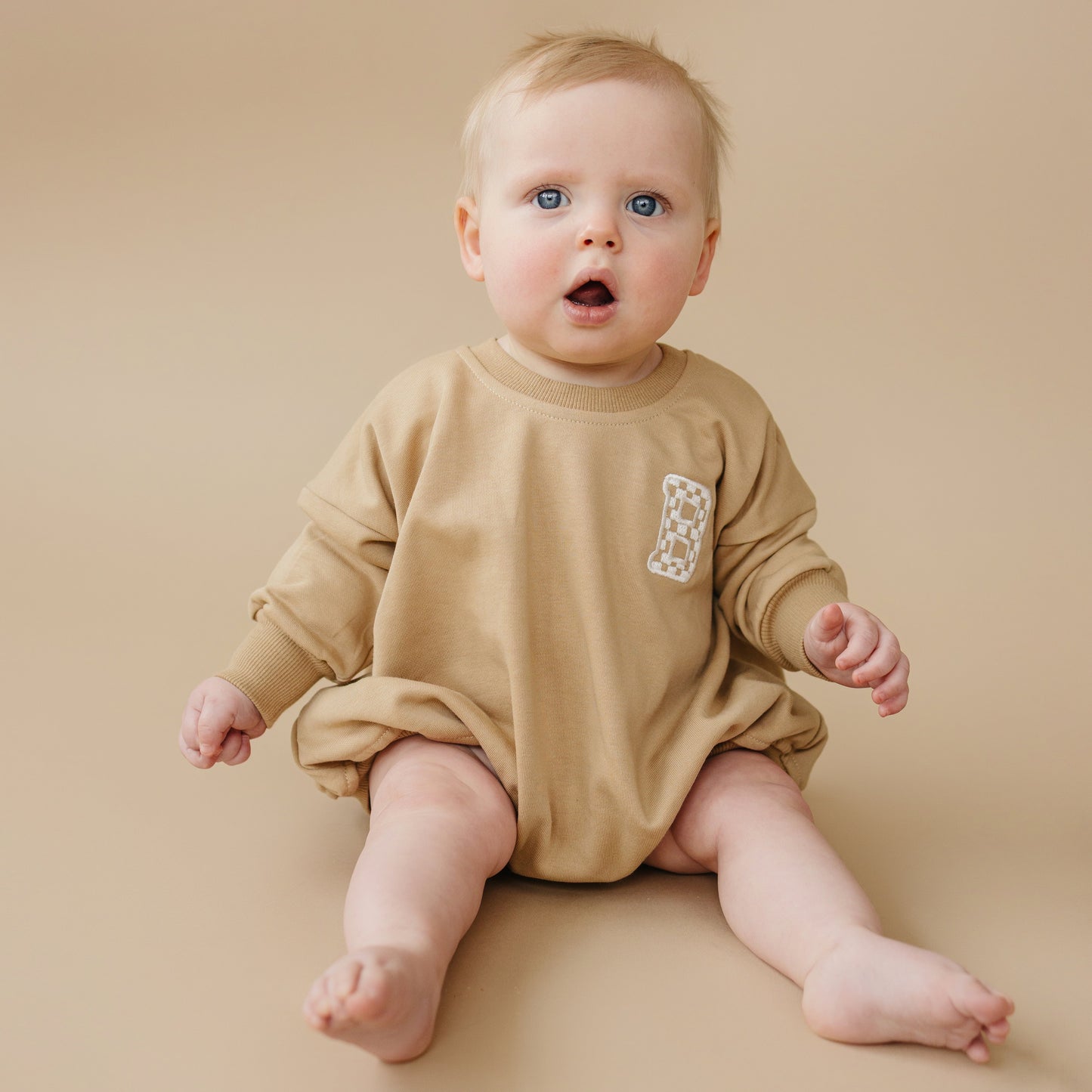 Custom Embroidered Sweatshirt Romper - more colors