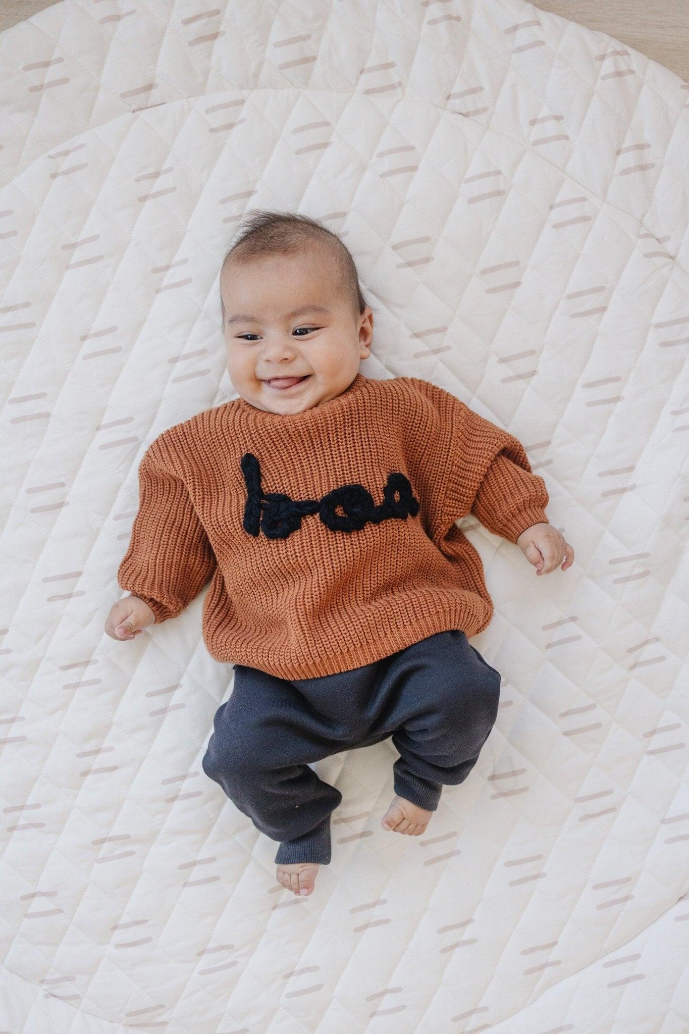 BOO Hand Embroidered Sweater - Little Joy Co.