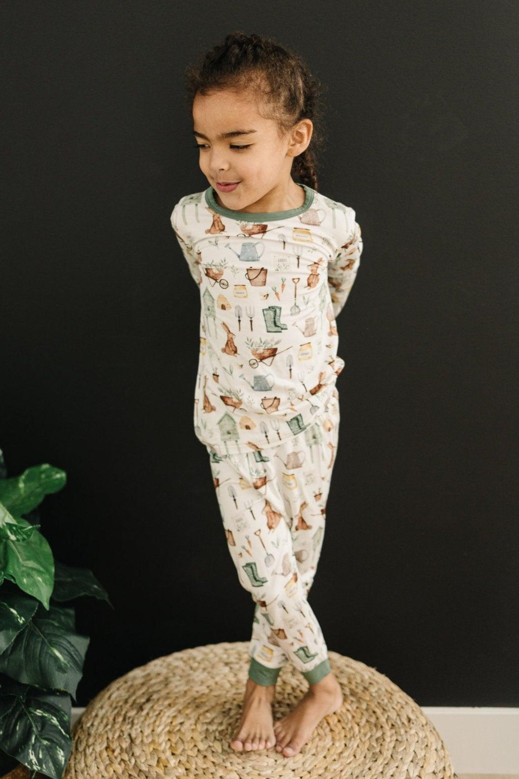 Cottontail Garden 2pc Bamboo Pajama Set - Little Joy Co.