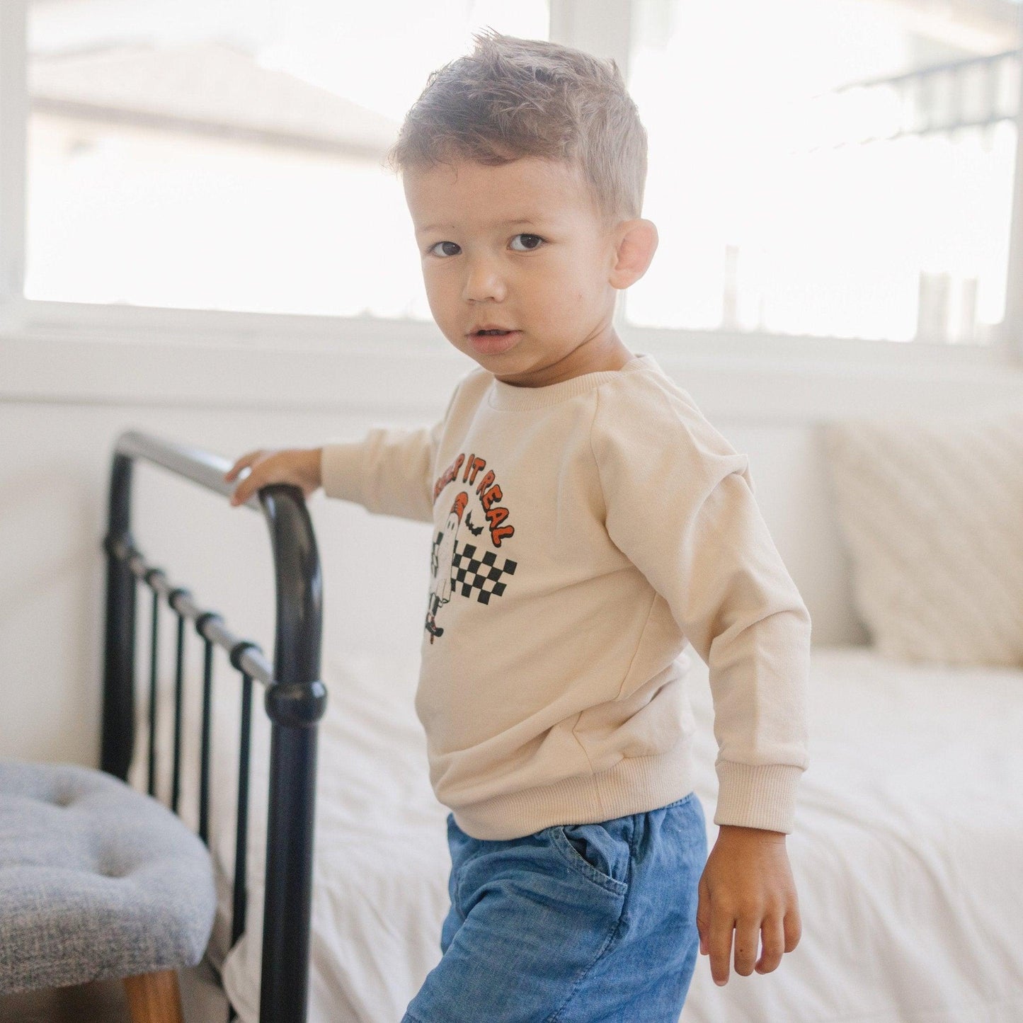 Creep It Real Organic Cotton Crewneck Sweatshirt - Little Joy Co.