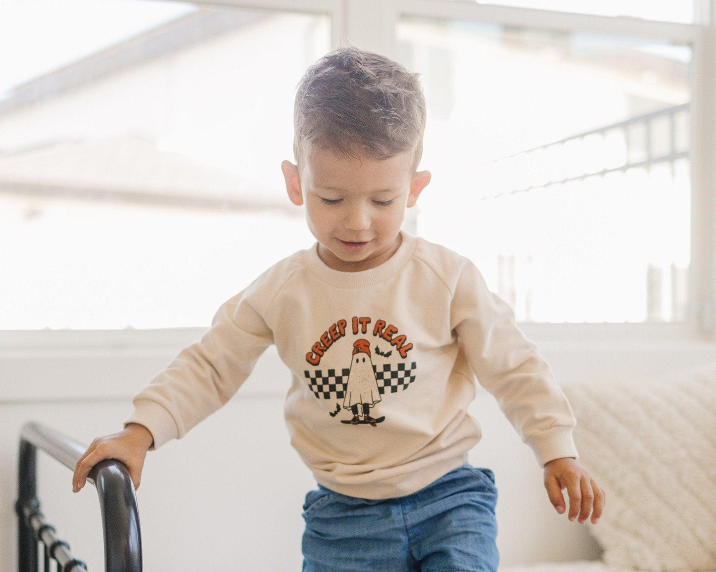 Creep It Real Organic Cotton Crewneck Sweatshirt - Little Joy Co.