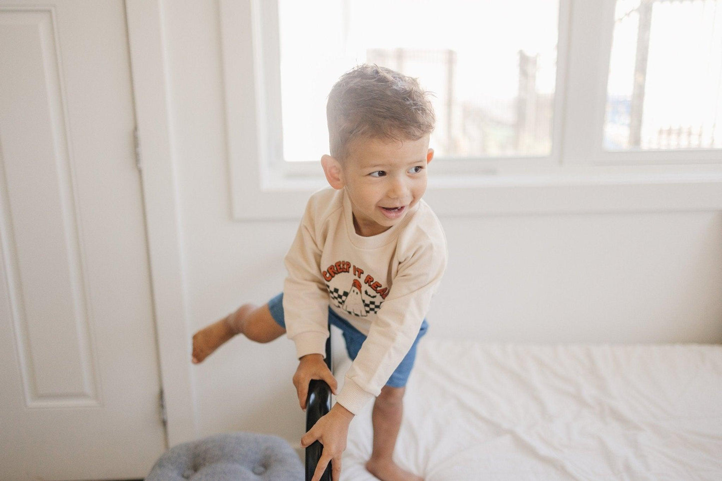 Creep It Real Organic Cotton Crewneck Sweatshirt - Little Joy Co.