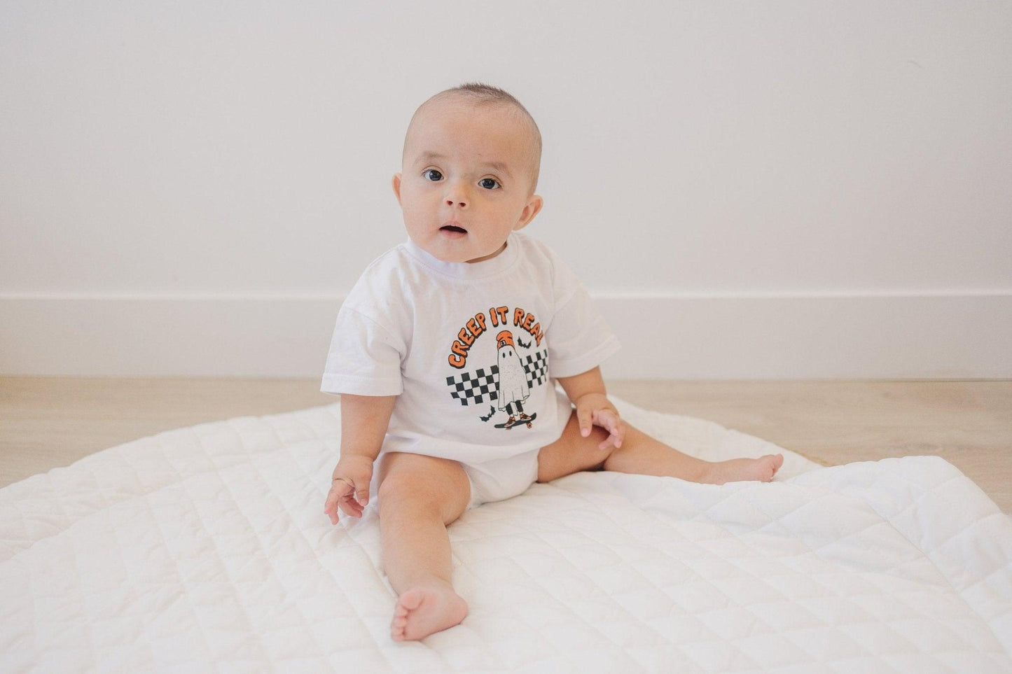 Creep It Real Organic Cotton T - Shirt Romper - Little Joy Co.