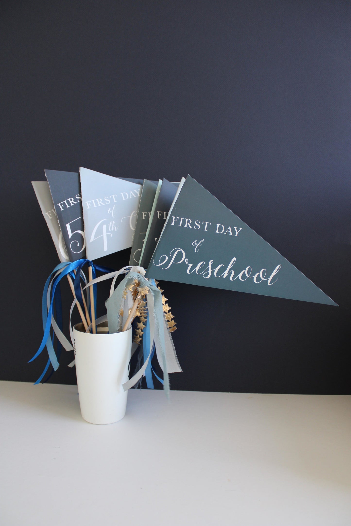 Oxford Blue School Pennant Flags