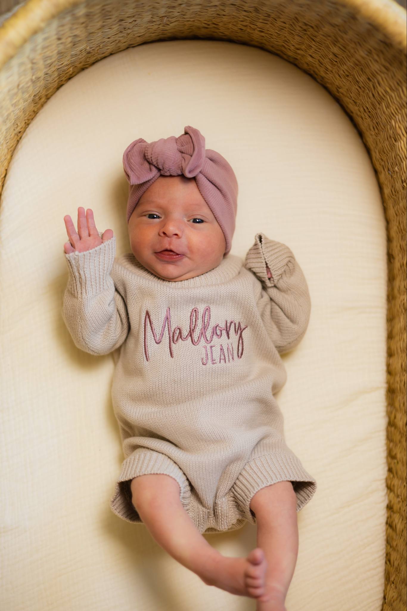 Custom Embroidered Knit Sweater Romper