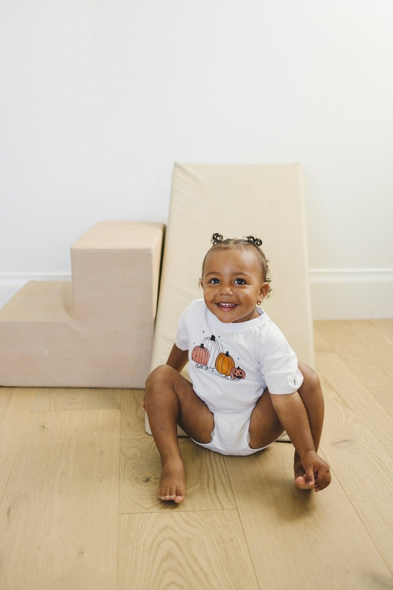 Fall Is My Favorite Color Organic Cotton T - Shirt Romper - Little Joy Co.