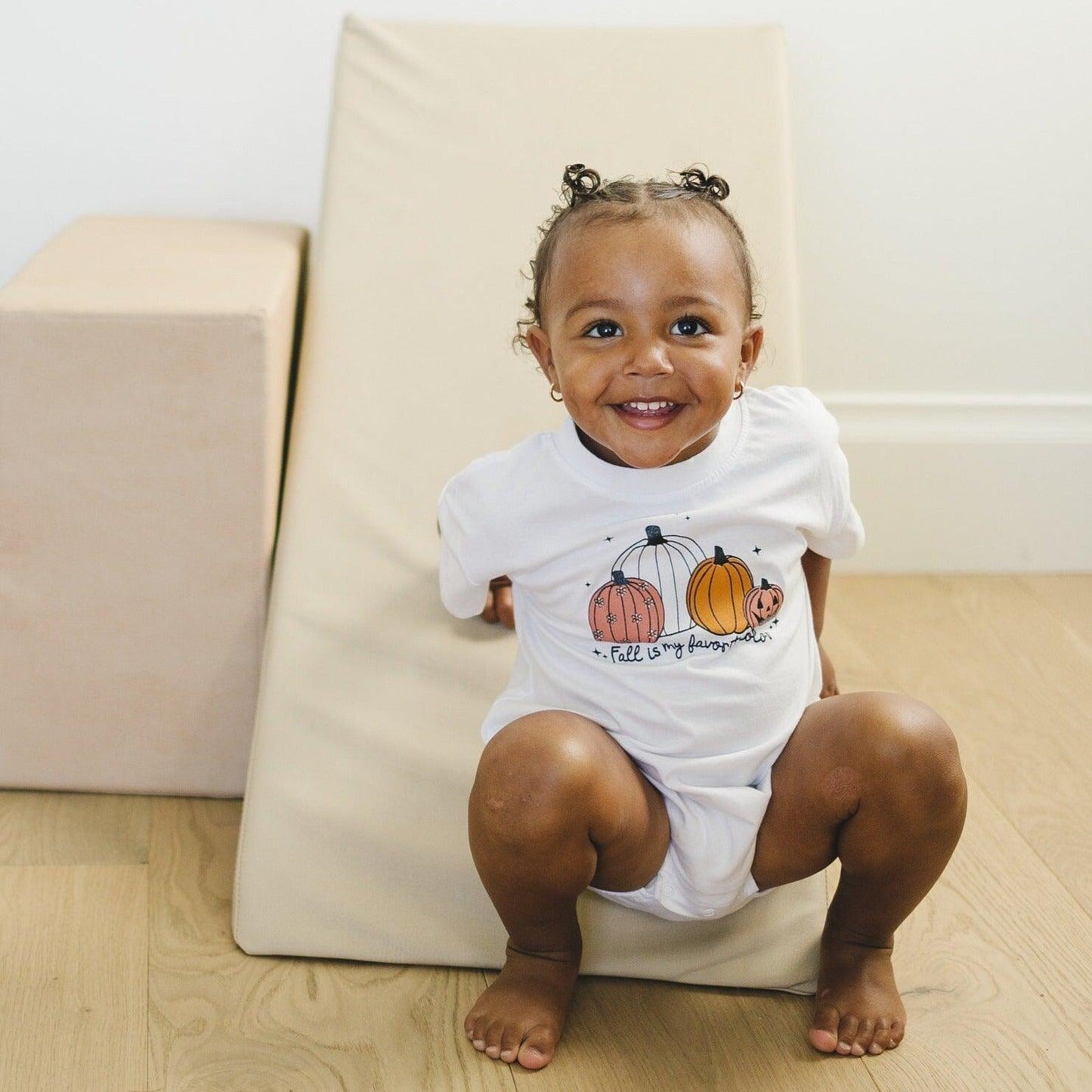 Fall Is My Favorite Color Organic Cotton T - Shirt Romper - Little Joy Co.