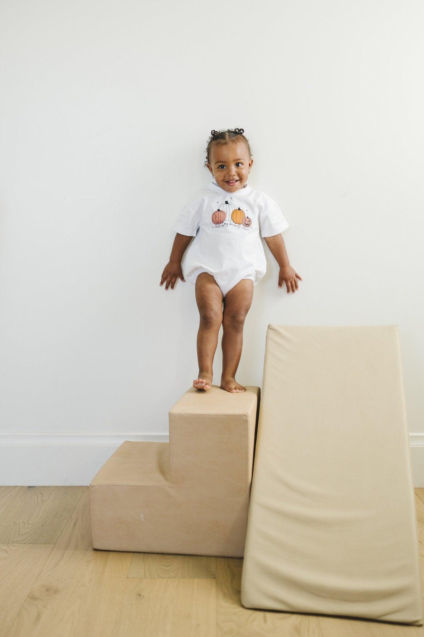 Fall Is My Favorite Color Organic Cotton T - Shirt Romper - Little Joy Co.