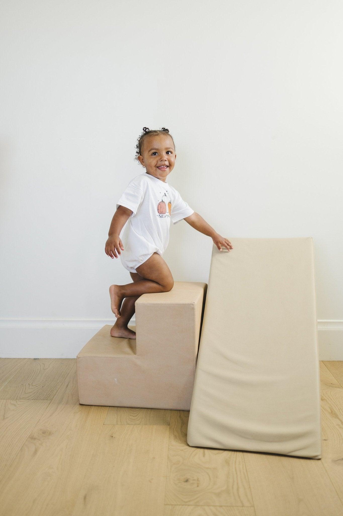 Fall Is My Favorite Color Organic Cotton T - Shirt Romper - Little Joy Co.