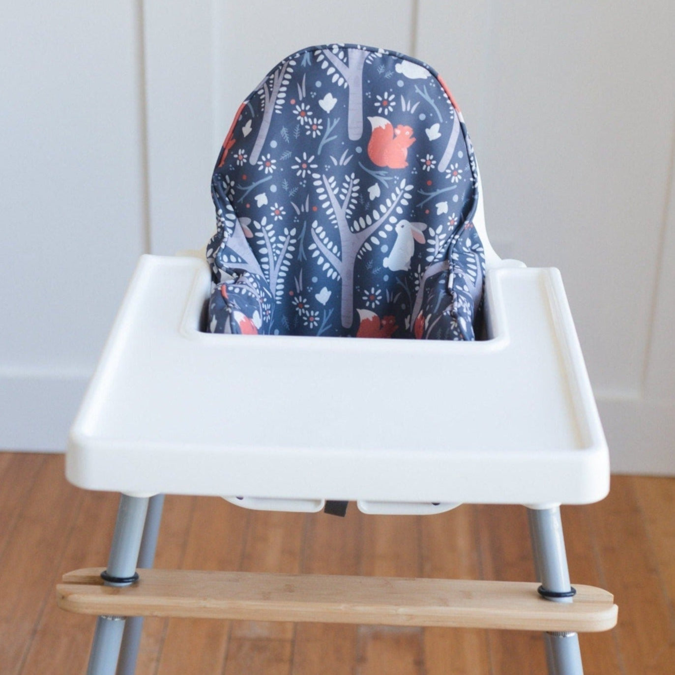Navy Woodland Cushion Cover