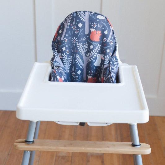 Navy Woodland Cushion Cover