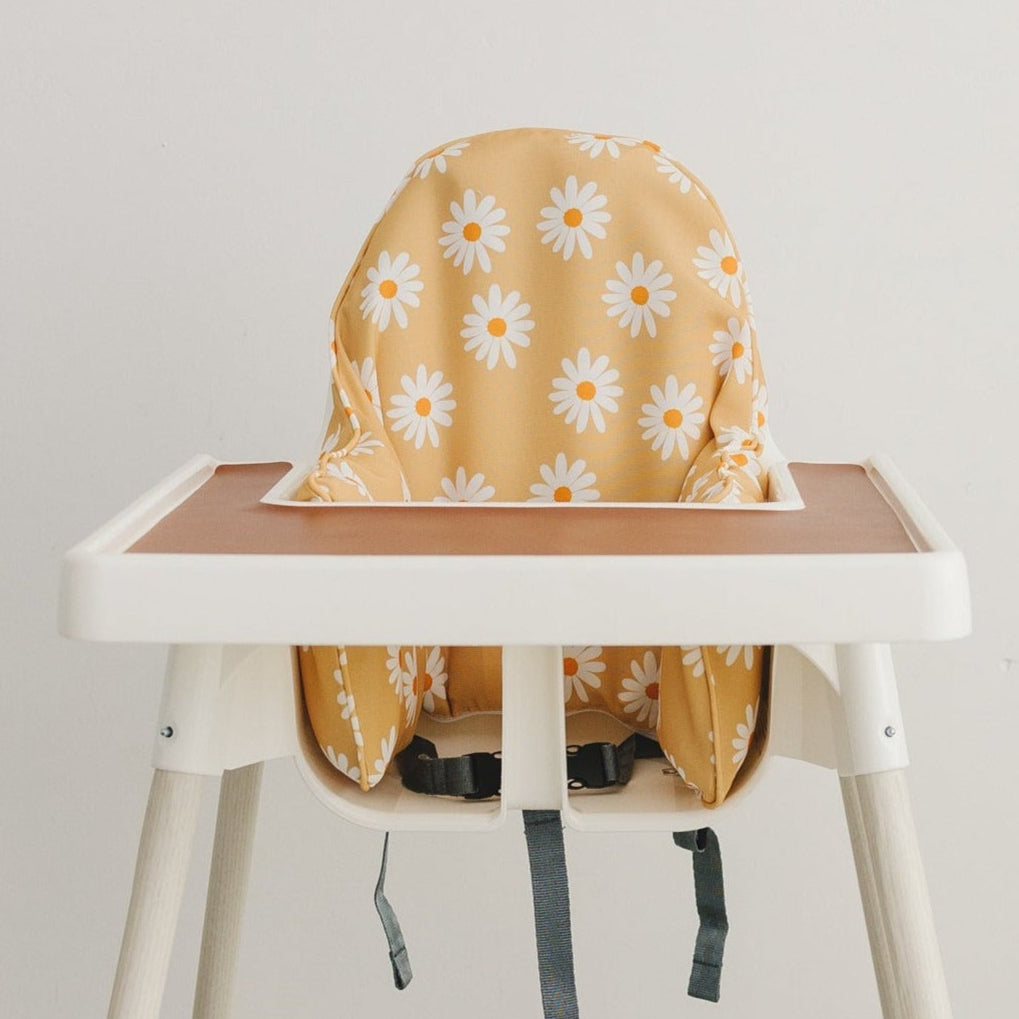 Yellow Daisy Cushion Cover for the IKEA Antilop Highchair - Flower Wipeable IKEA Antilop Cushion Cover with Inflatable Cushion Insert - Fall