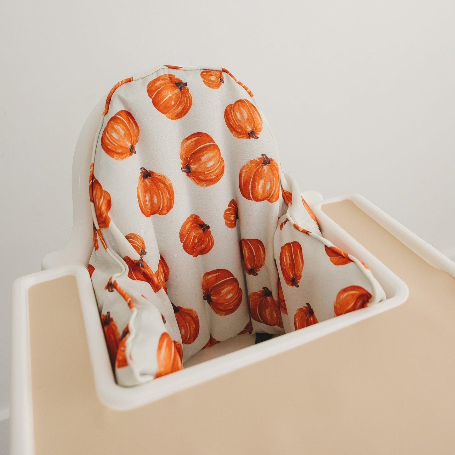 Pumpkin Print Fall Cushion Cover for the IKEA Antilop Highchair - Wipeable IKEA Antilop Cushion Cover with Inflatable Insert Halloween