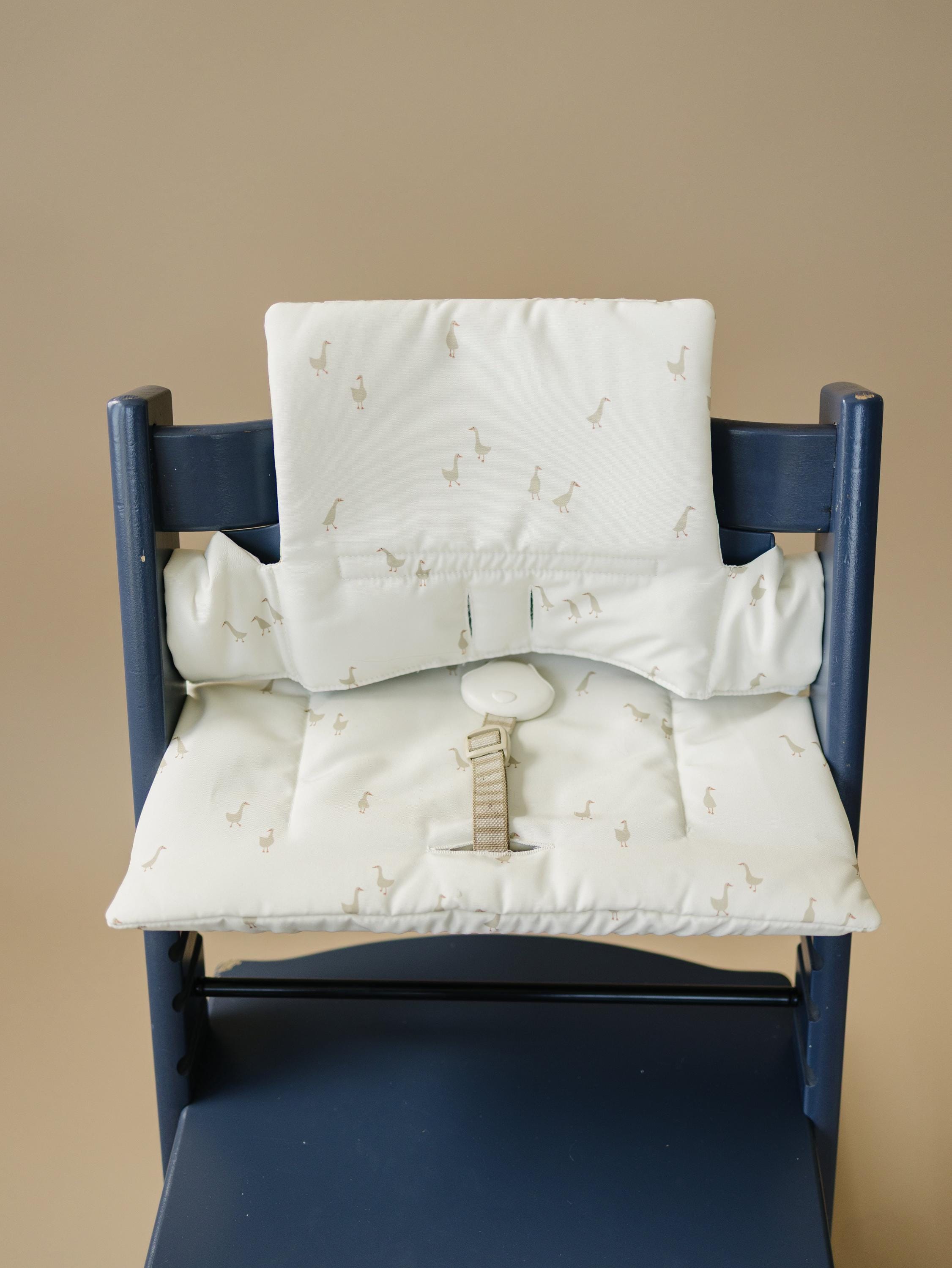 stokke tripp trapp high chair cushion Goose Print Highchair Cushion for Stokke Tripp Trapp - Wipeable Cover