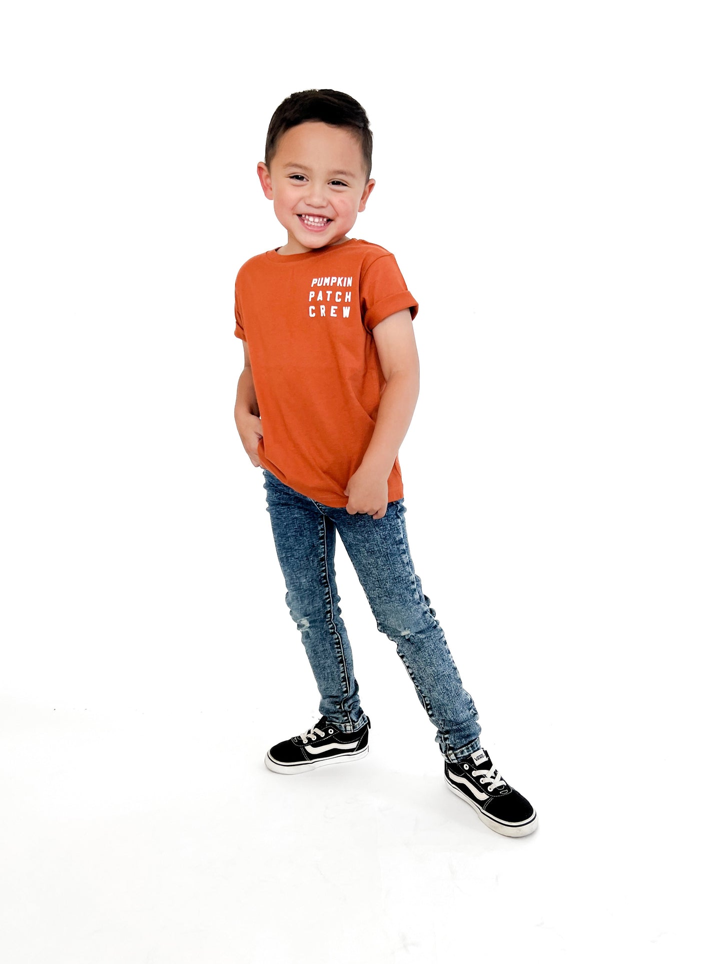 Pumpkin Patch Crew Classic Child Tee - White Design
