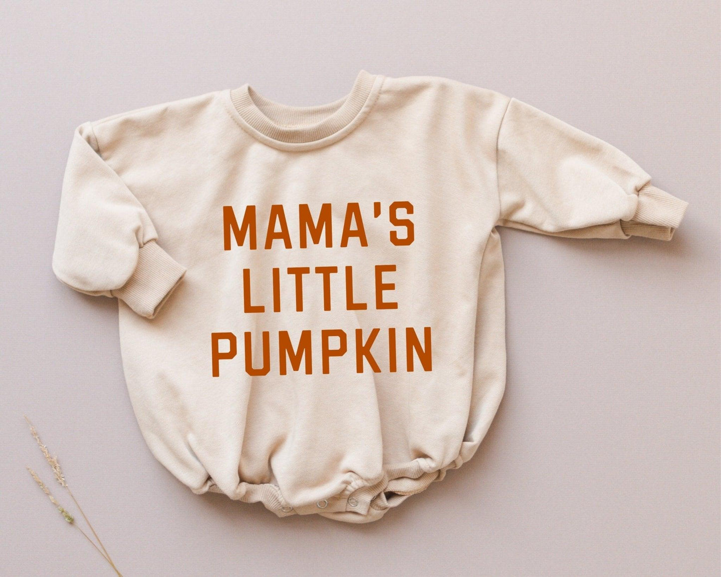 Mama's Little Pumpkin Sweatshirt Romper - Little Joy Co.