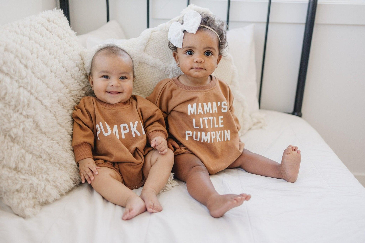 Mama's Little Pumpkin Sweatshirt Romper - Little Joy Co.
