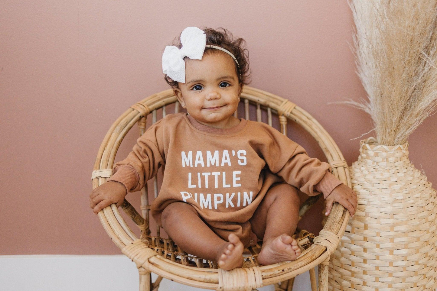 Mama's Little Pumpkin Sweatshirt Romper - Little Joy Co.
