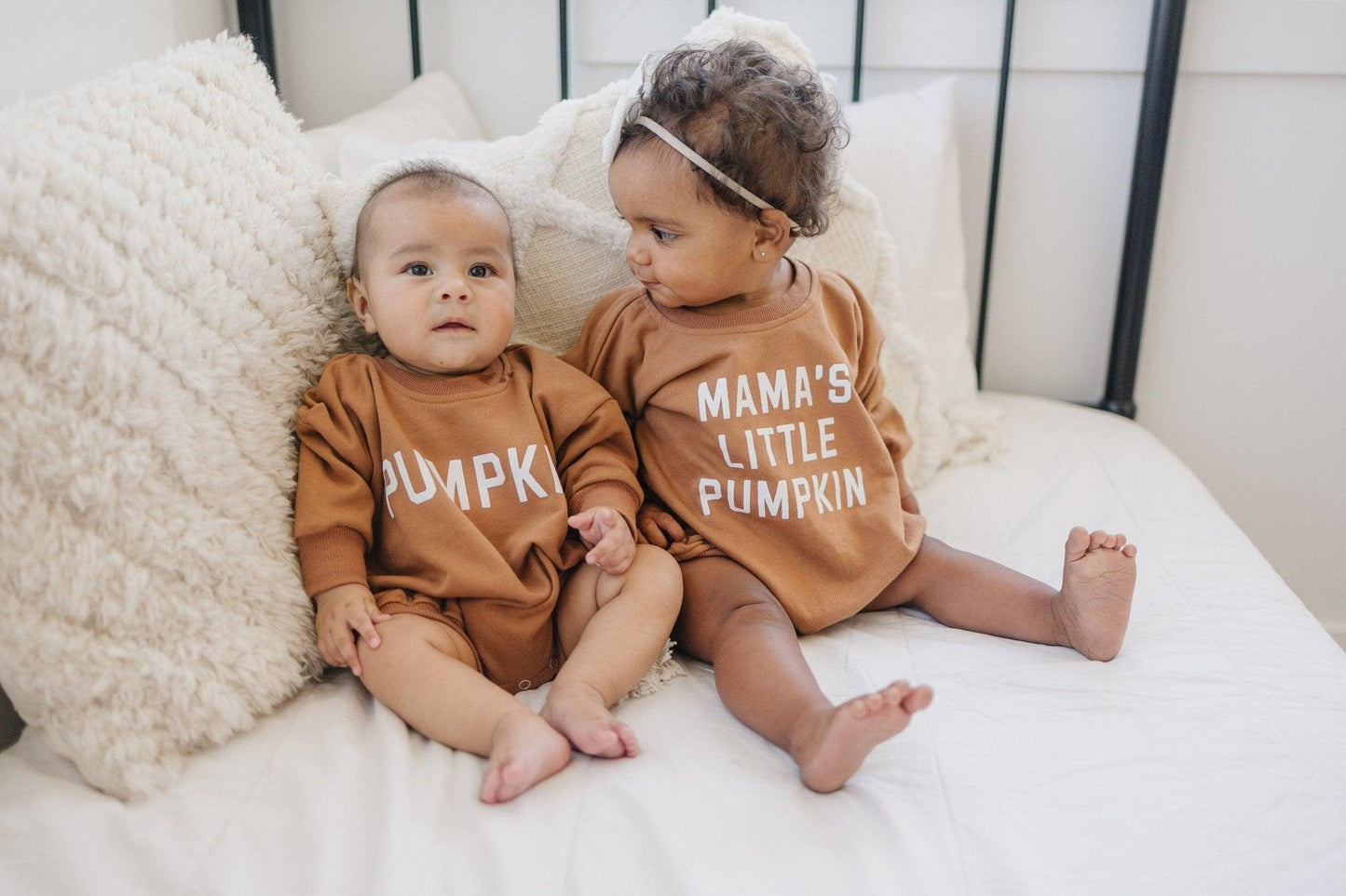 Mama's Little Pumpkin Sweatshirt Romper - Little Joy Co.