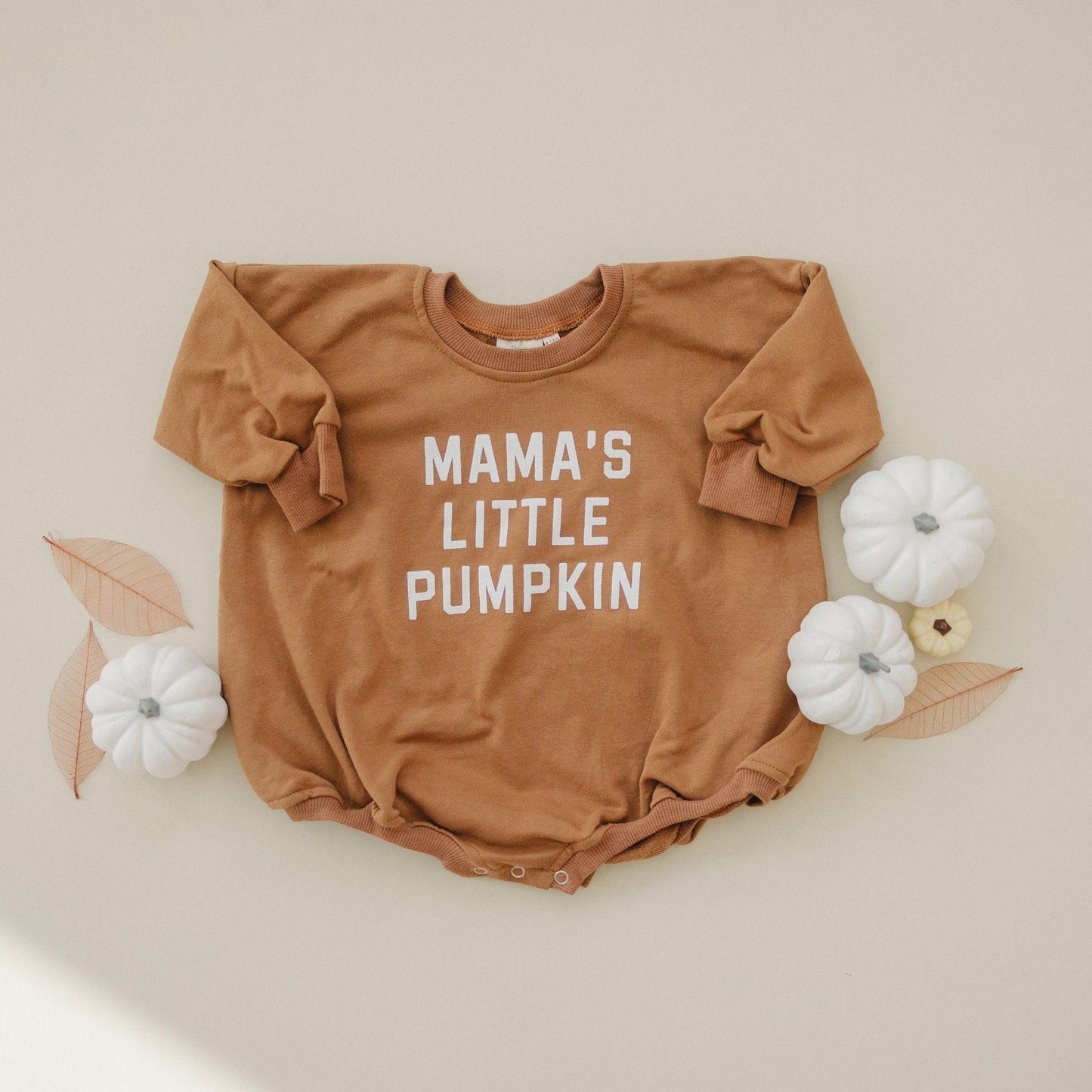 Mama's Little Pumpkin Sweatshirt Romper - Little Joy Co.