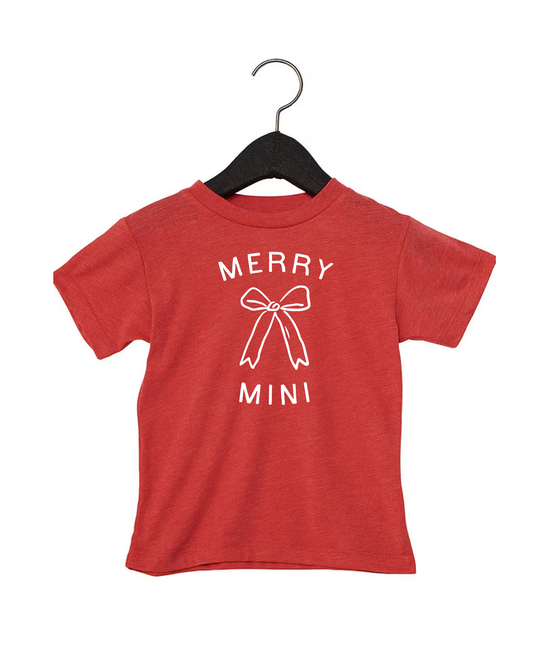 Merry Mini Bow Tee or Sweatshirt