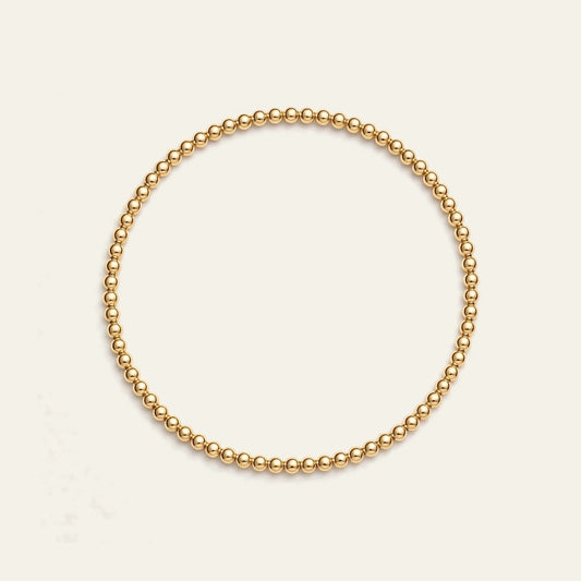 2MM Gold Ball Bracelet